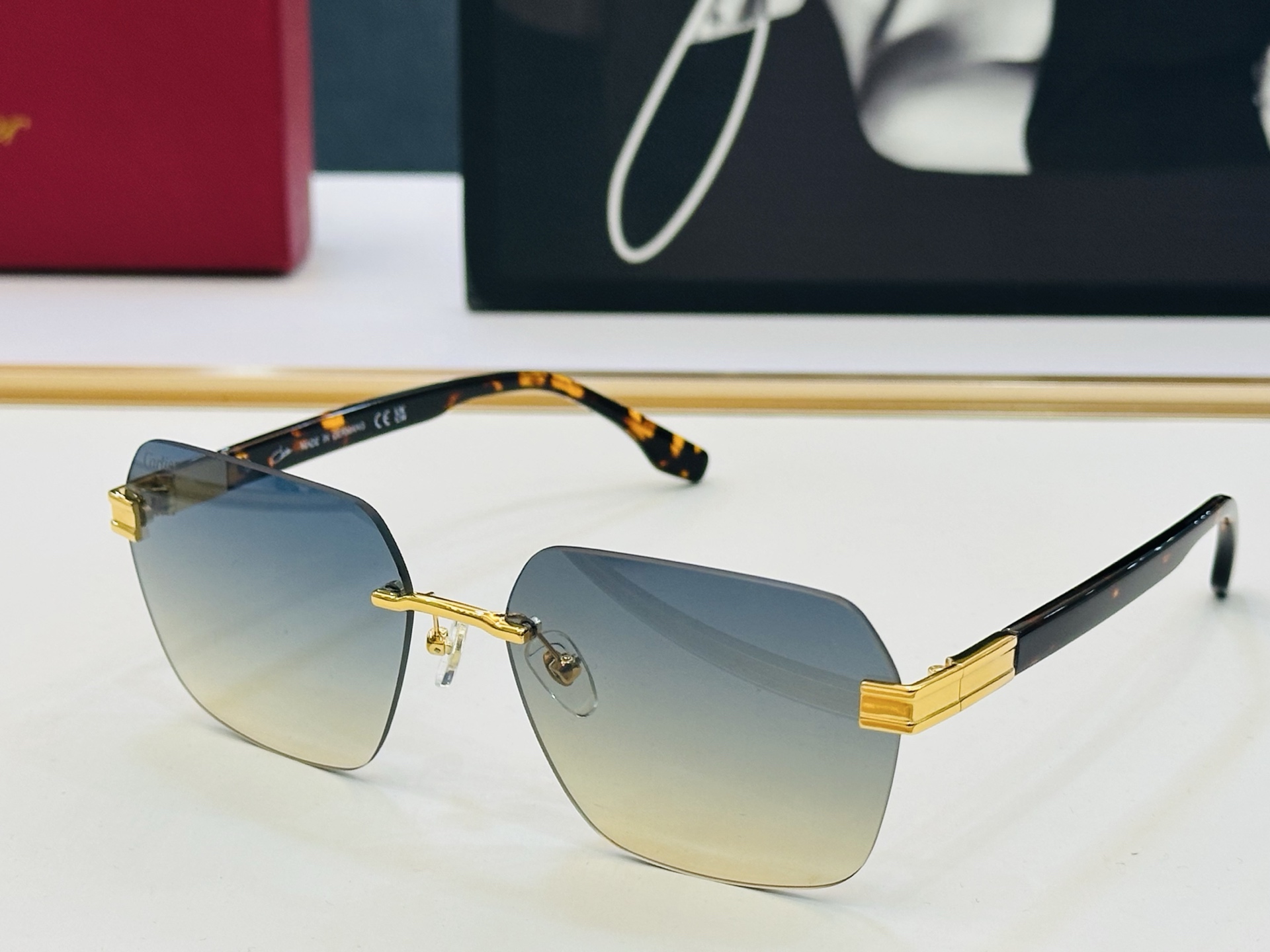 新款 Cartier 卡家 MODEL: CT0621S Size：54口18-145 高品质 品牌标志