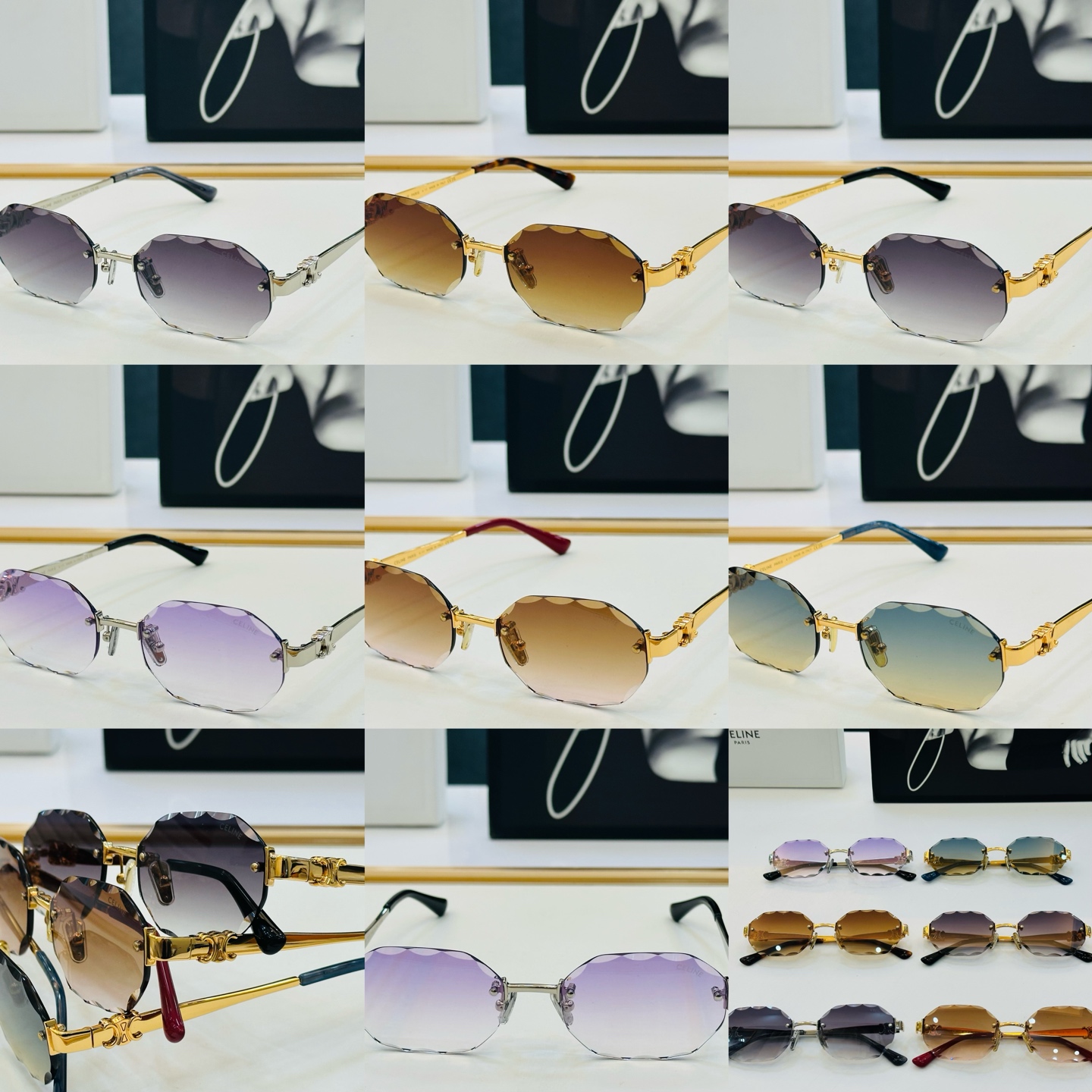 【CELINE】赛琳 CL42141U Size：56口18-143 一直热销的款式 欧美风 光泽度好 