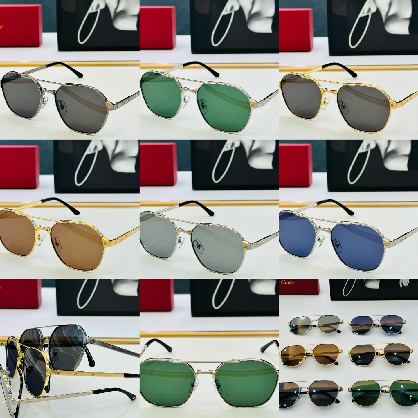 Cartie* 卡家 太阳镜 CT0571S Size：52口20-145 电镀工艺精湛气质十足！CC男