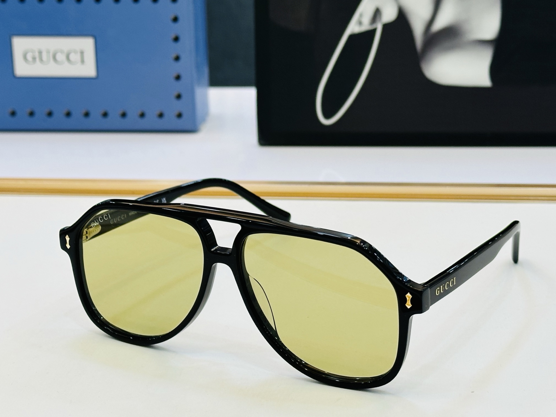 🔺GUCC*🔻 古家GG1042S Size：58口14-145 女士款 原版墨镜搭配镜框🔝🔝时尚靓丽 