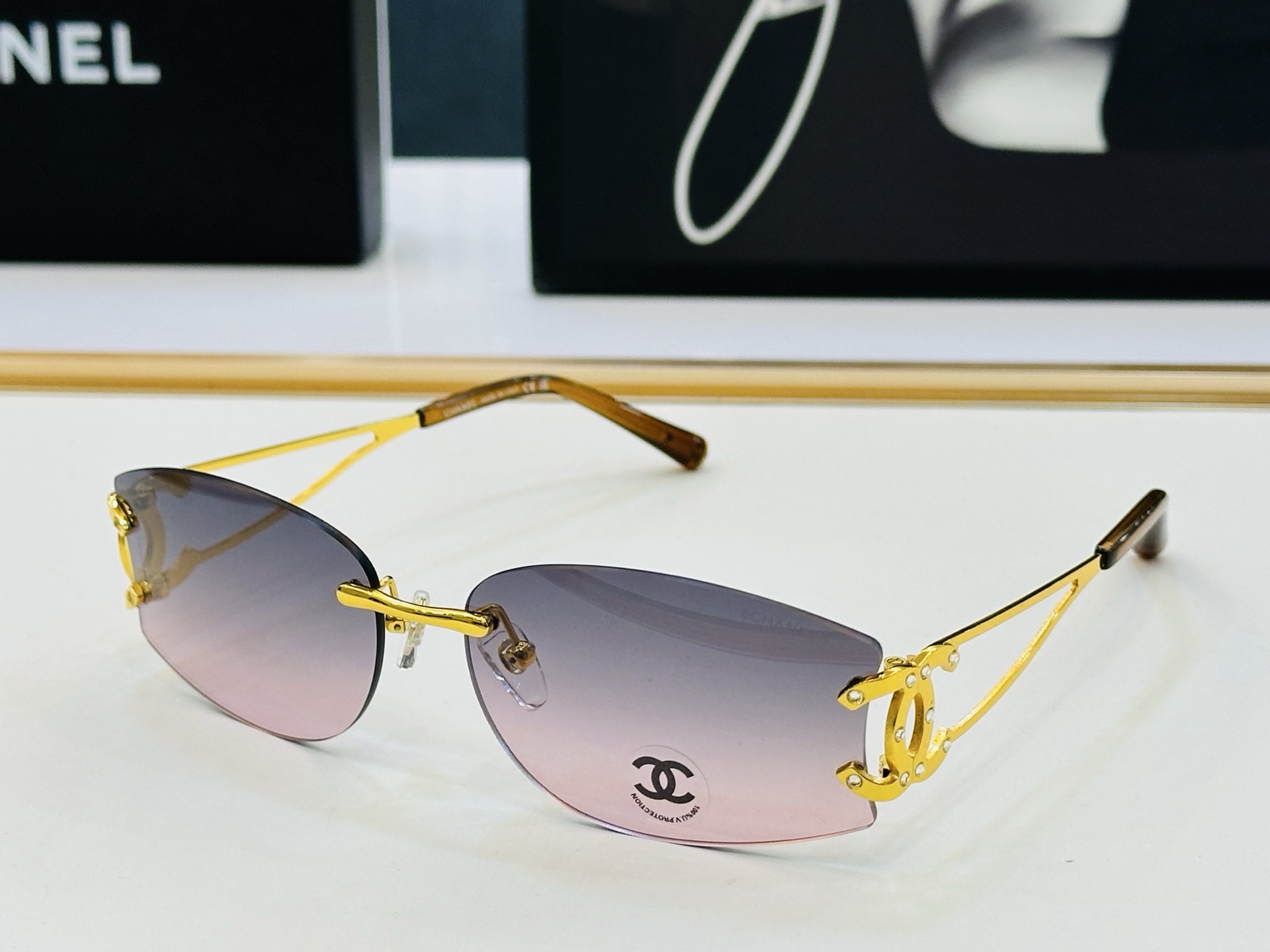 CHANE*香家 CH4087 SIZE：60口16-135 潮流爆款 太阳镜 😍😍高品质 F网红潮款墨