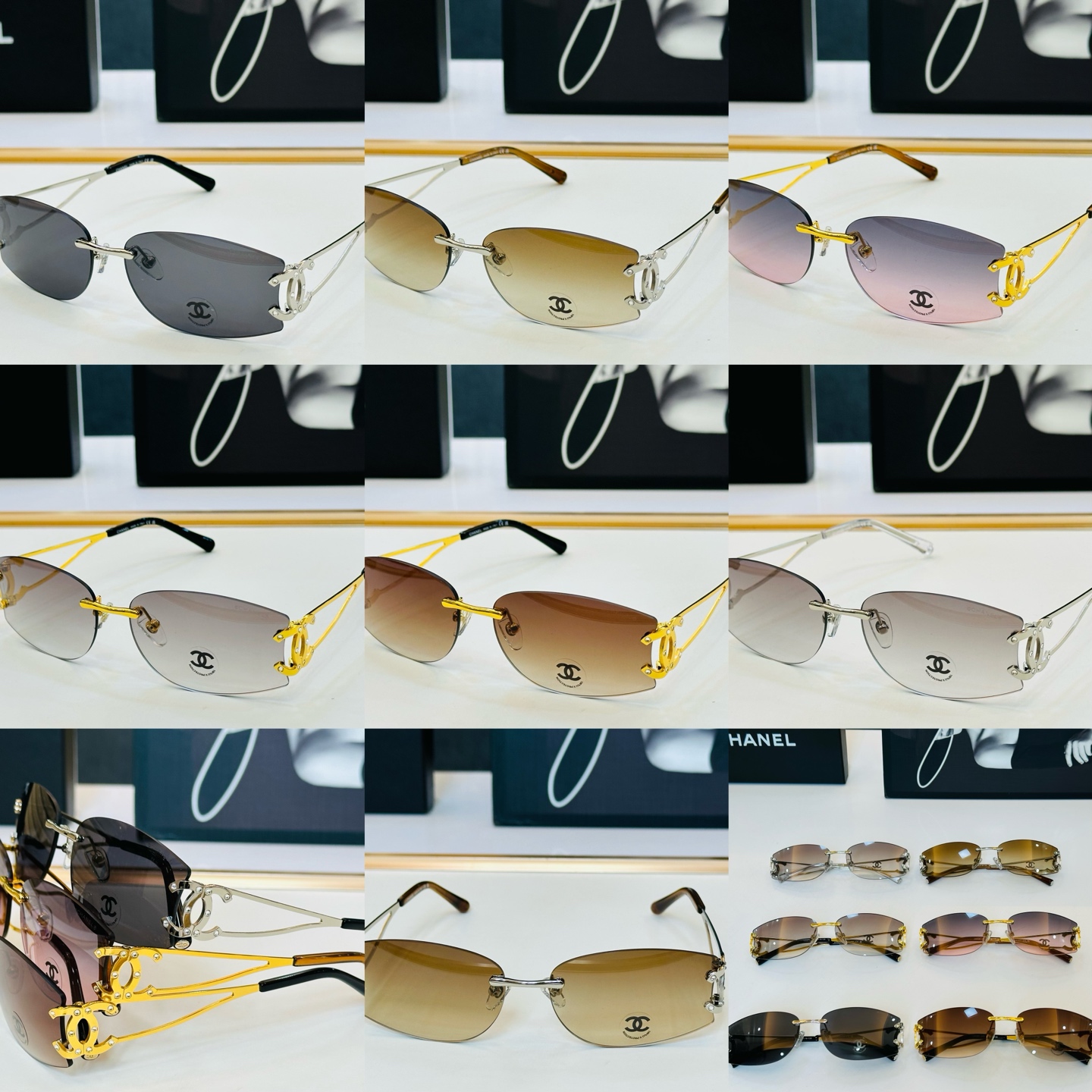 CHANE*香家 CH4087 SIZE：60口16-135 潮流爆款 太阳镜 😍😍高品质 F网红潮款墨