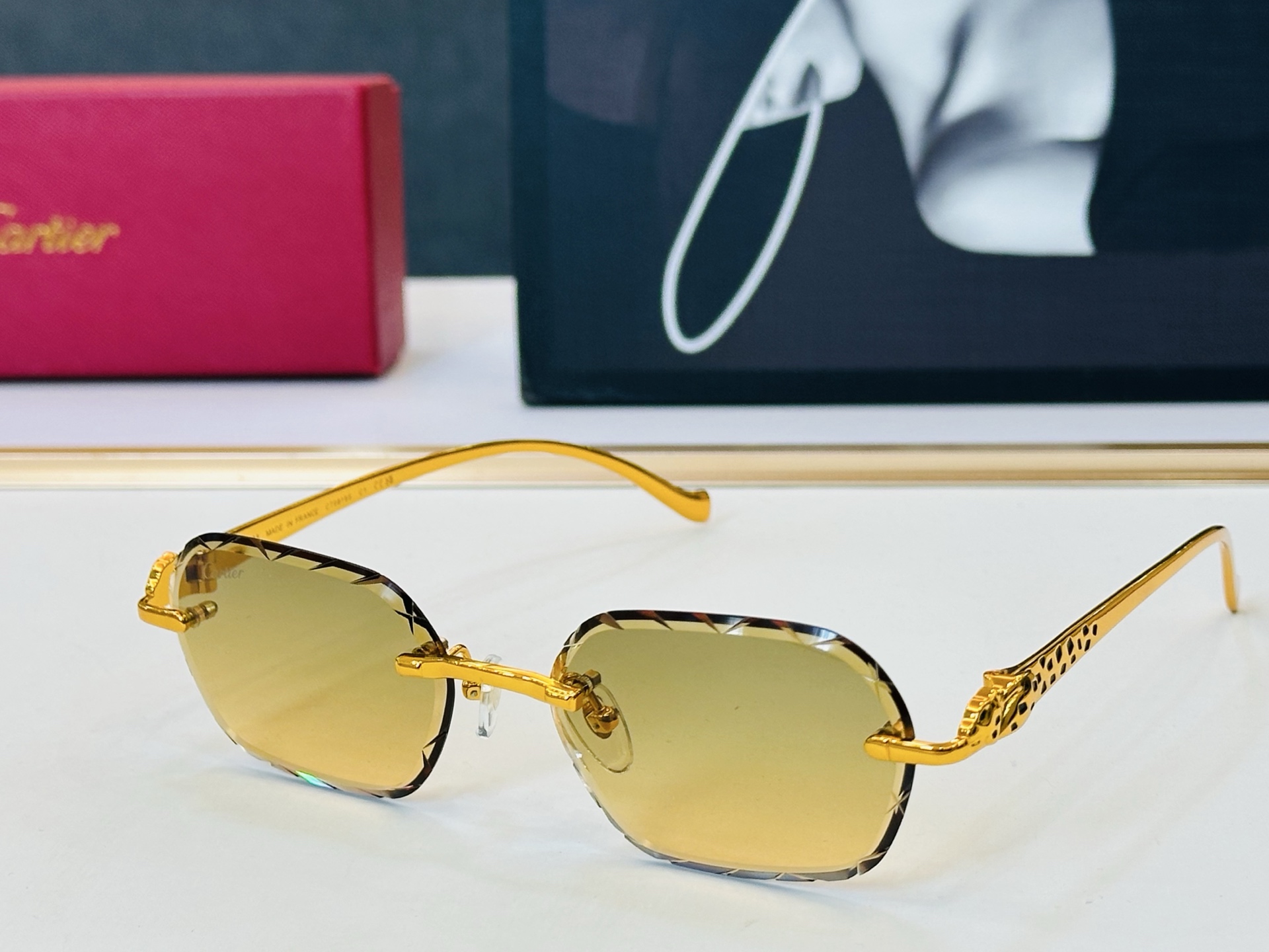 🆕 原版Cartie* 卡家 官网经典款 太阳镜 CT0916S Size：56口17-135 电镀工艺