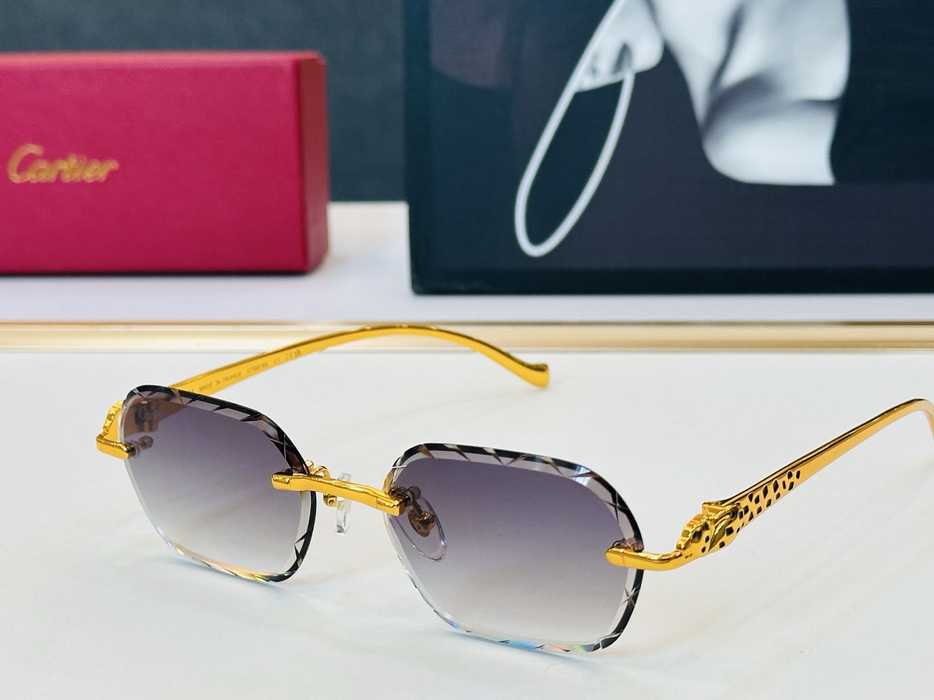 🆕 原版Cartie* 卡家 官网经典款 太阳镜 CT0916S Size：56口17-135 电镀工艺