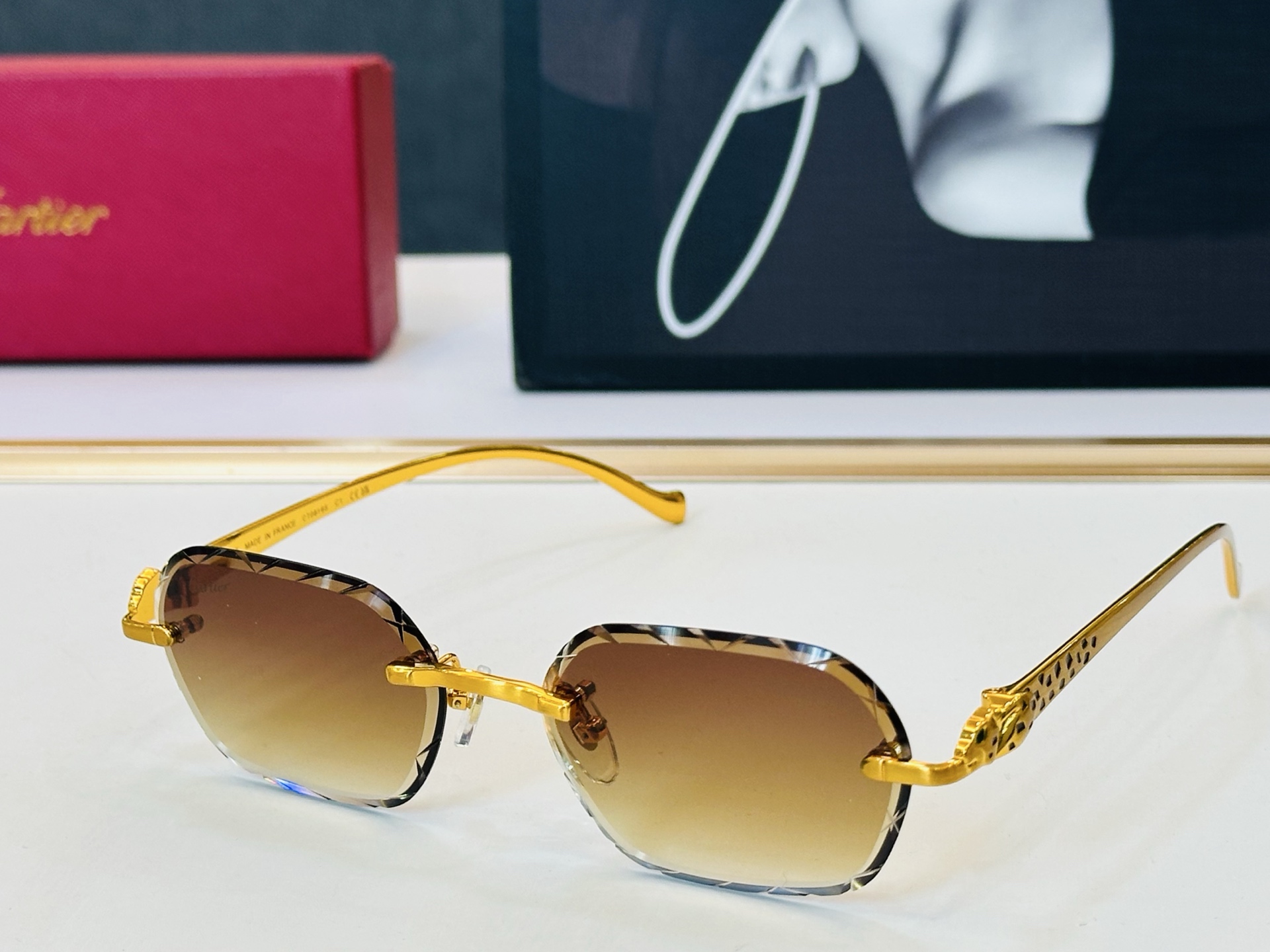 🆕 原版Cartie* 卡家 官网经典款 太阳镜 CT0916S Size：56口17-135 电镀工艺