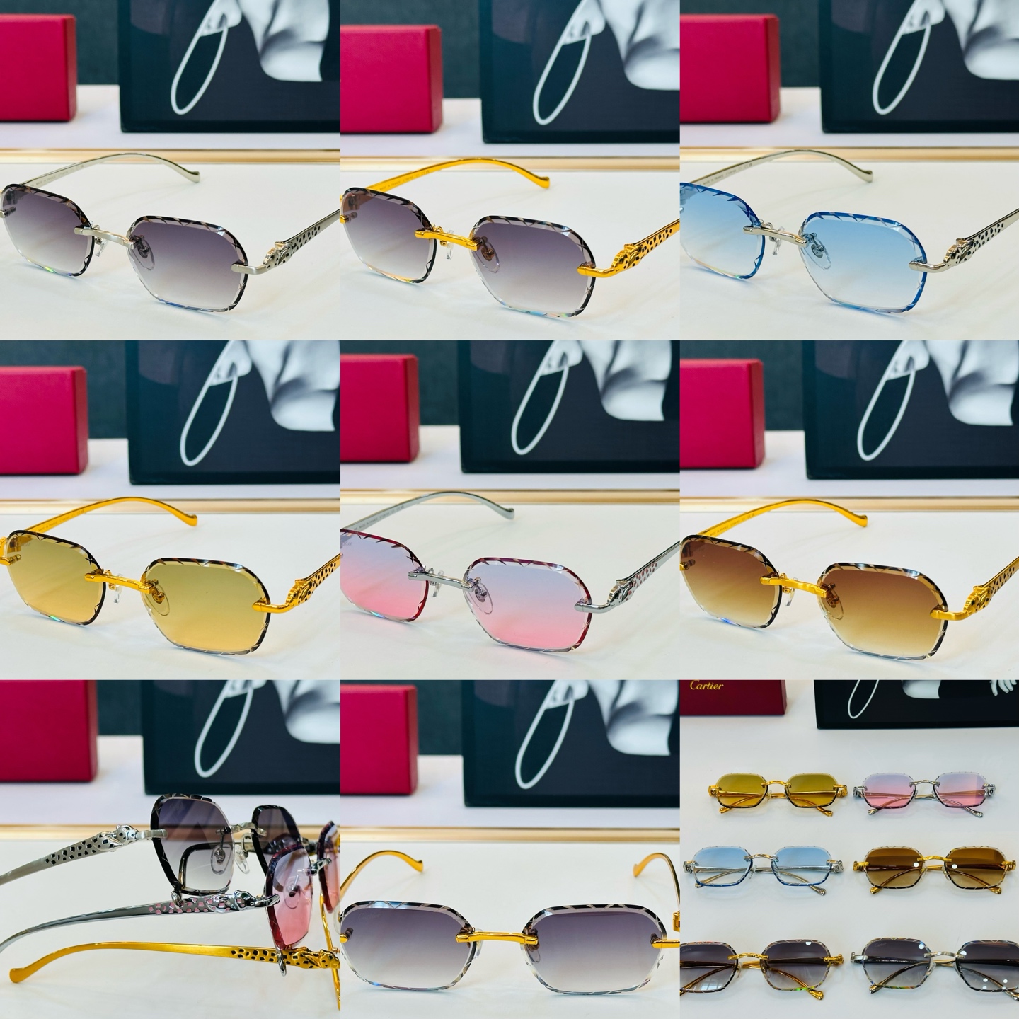 🆕 原版Cartie* 卡家 官网经典款 太阳镜 CT0916S Size：56口17-135 电镀工艺