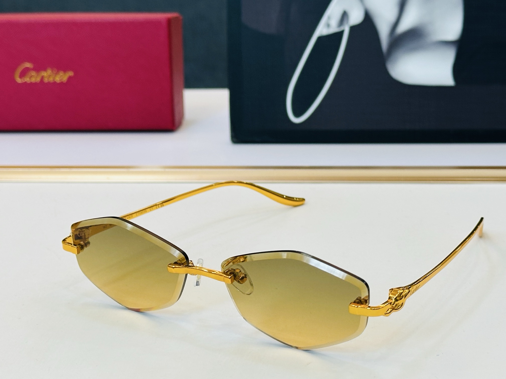 🆕 原版Cartie* 卡家 官网经典款 太阳镜 CT0923S Size：59口15-142 电镀工艺