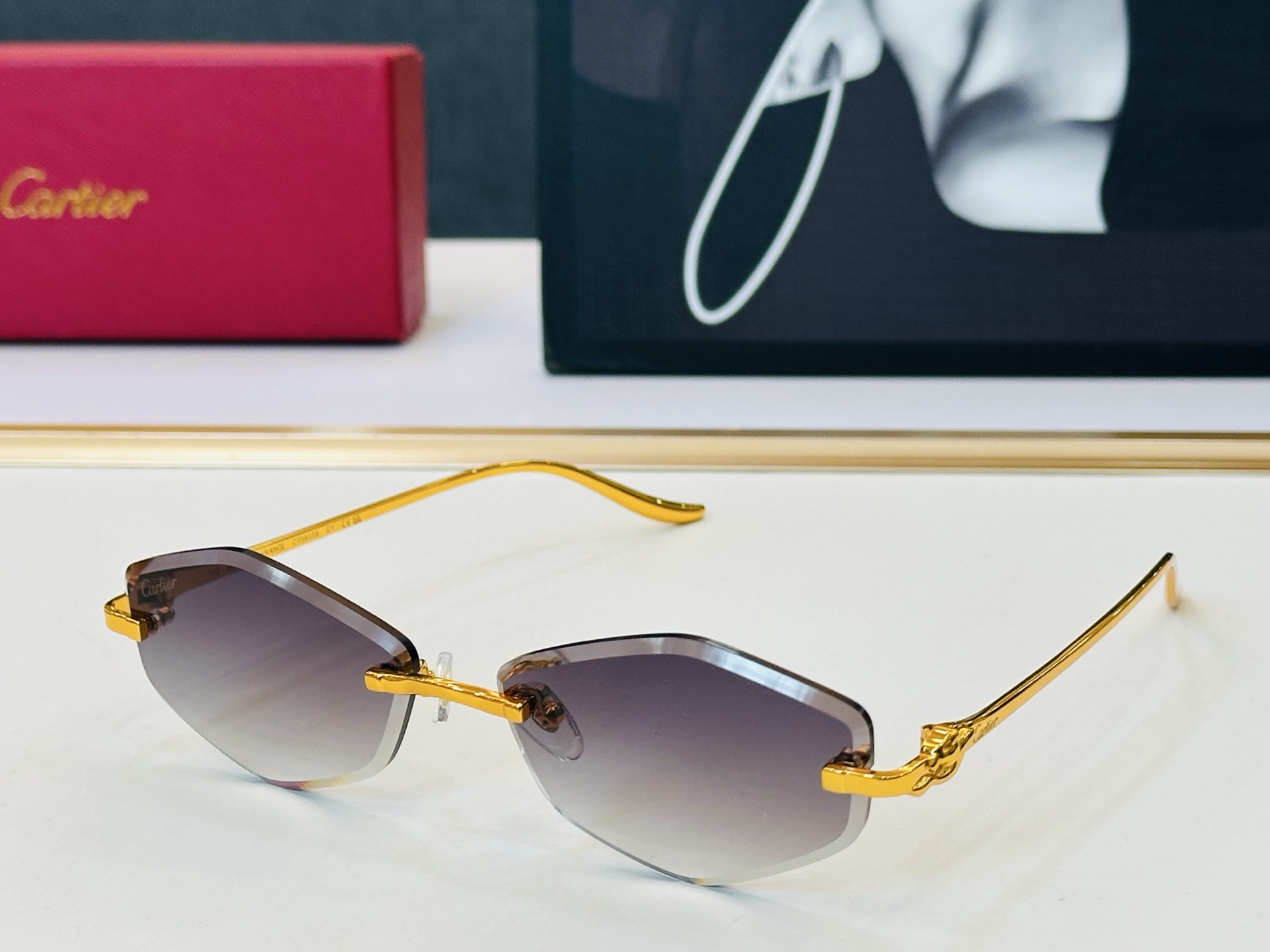 🆕 原版Cartie* 卡家 官网经典款 太阳镜 CT0923S Size：59口15-142 电镀工艺