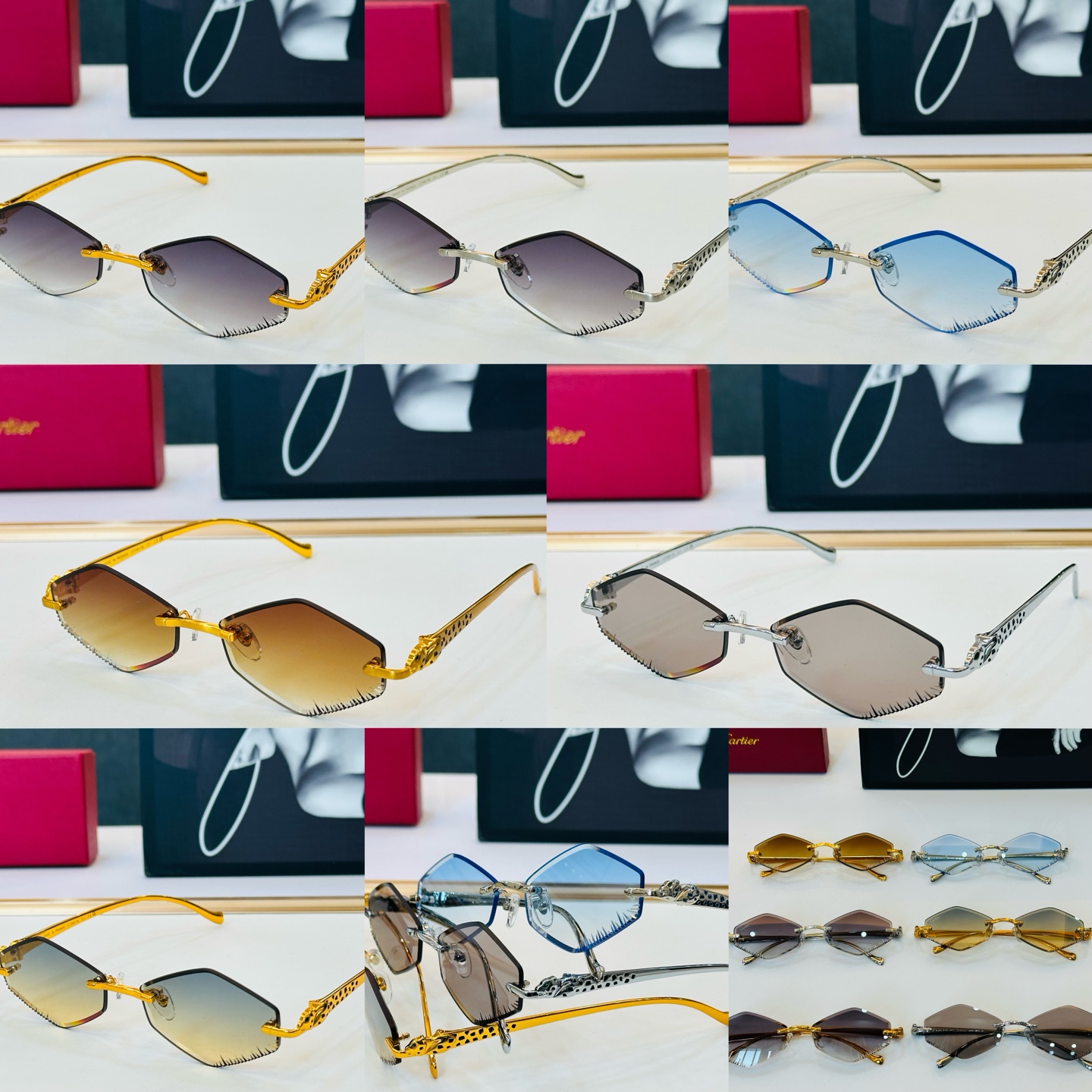 🆕 原版Cartie* 卡家 官网经典款 太阳镜 CT0917S Size：56口17-135 电镀工艺