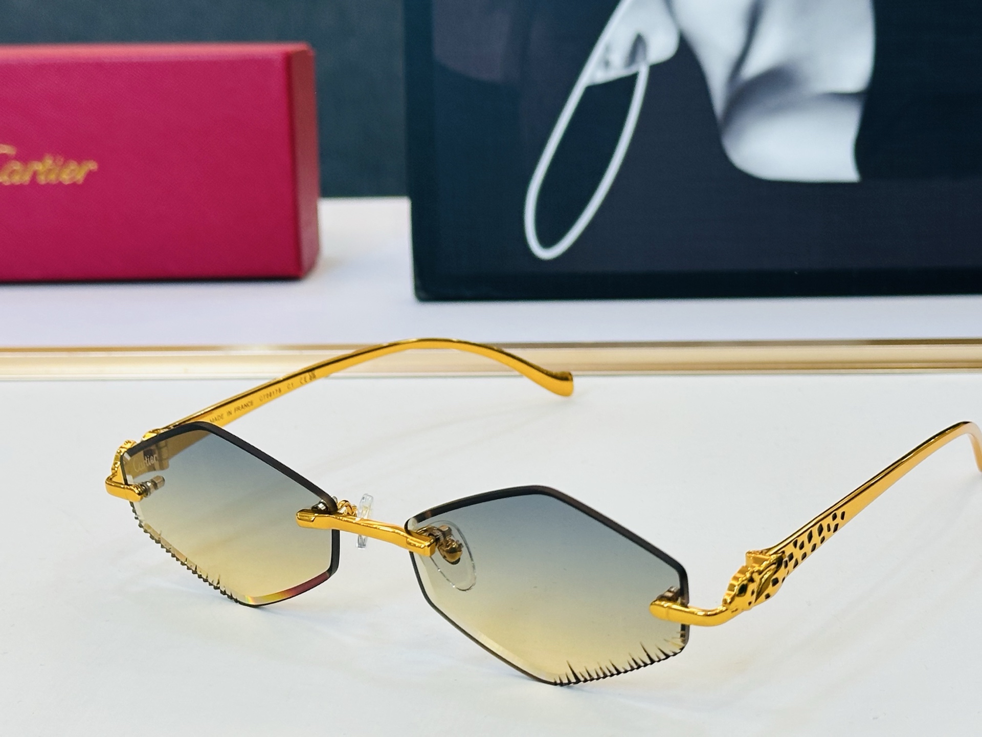 🆕 原版Cartie* 卡家 官网经典款 太阳镜 CT0917S Size：56口17-135 电镀工艺