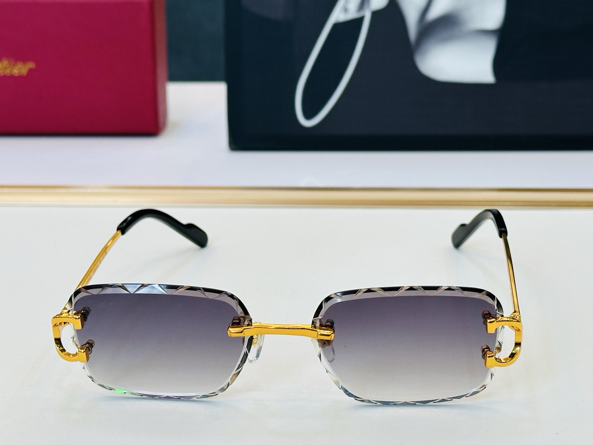 🆕 原版Cartie* 卡家 官网经典款 太阳镜 CT0910S Size：56口17-140 电镀工艺