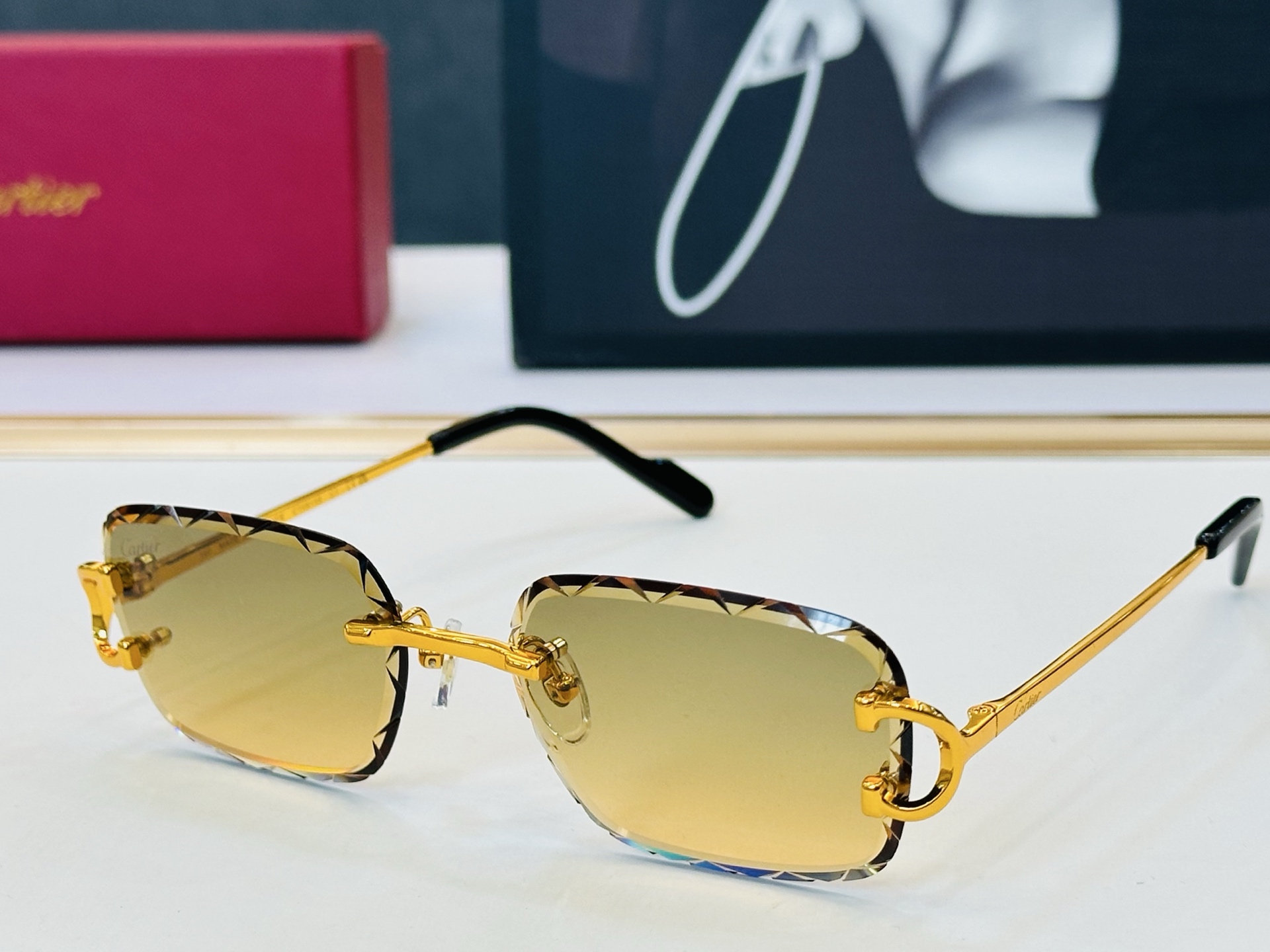 🆕 原版Cartie* 卡家 官网经典款 太阳镜 CT0910S Size：56口17-140 电镀工艺