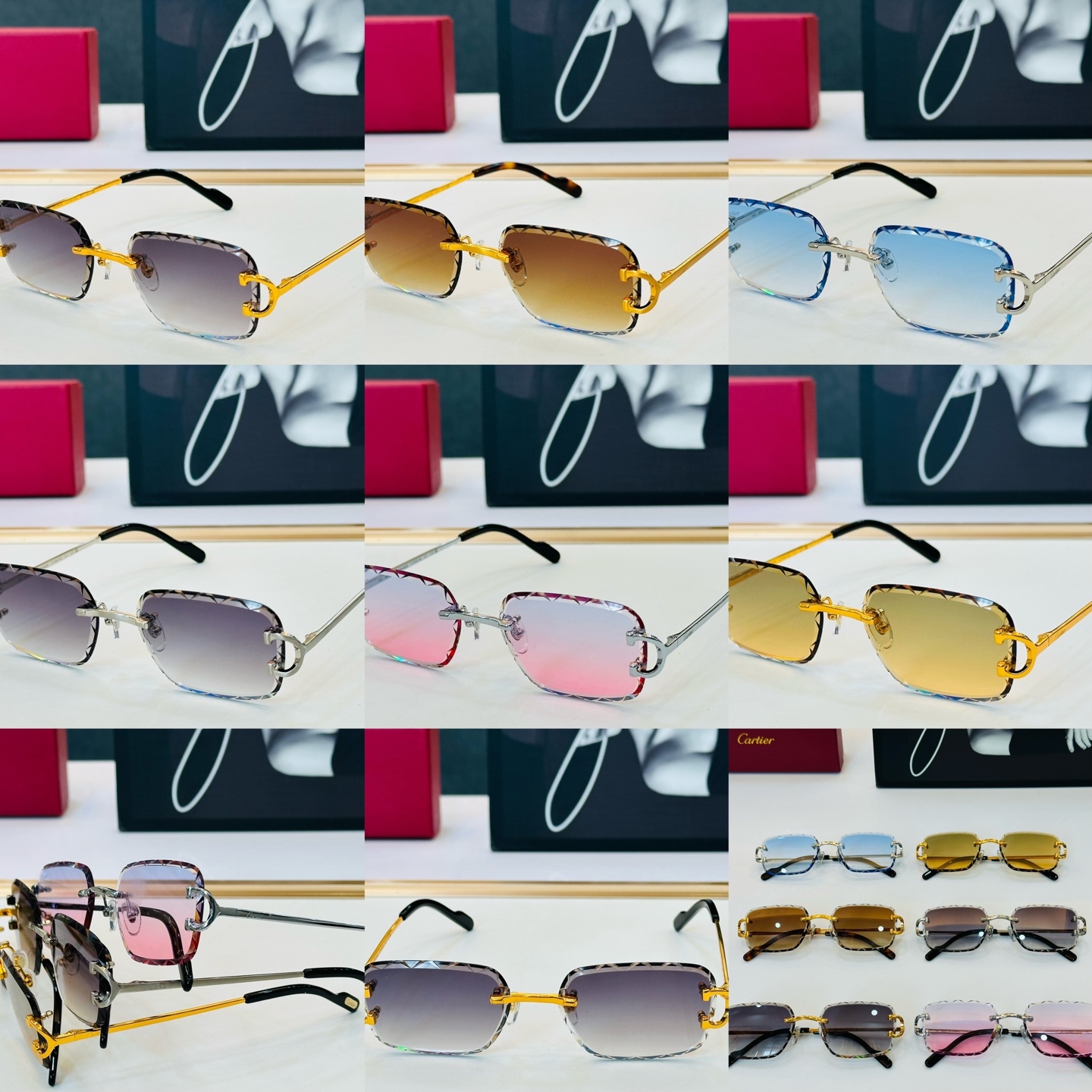 🆕 原版Cartie* 卡家 官网经典款 太阳镜 CT0910S Size：56口17-140 电镀工艺