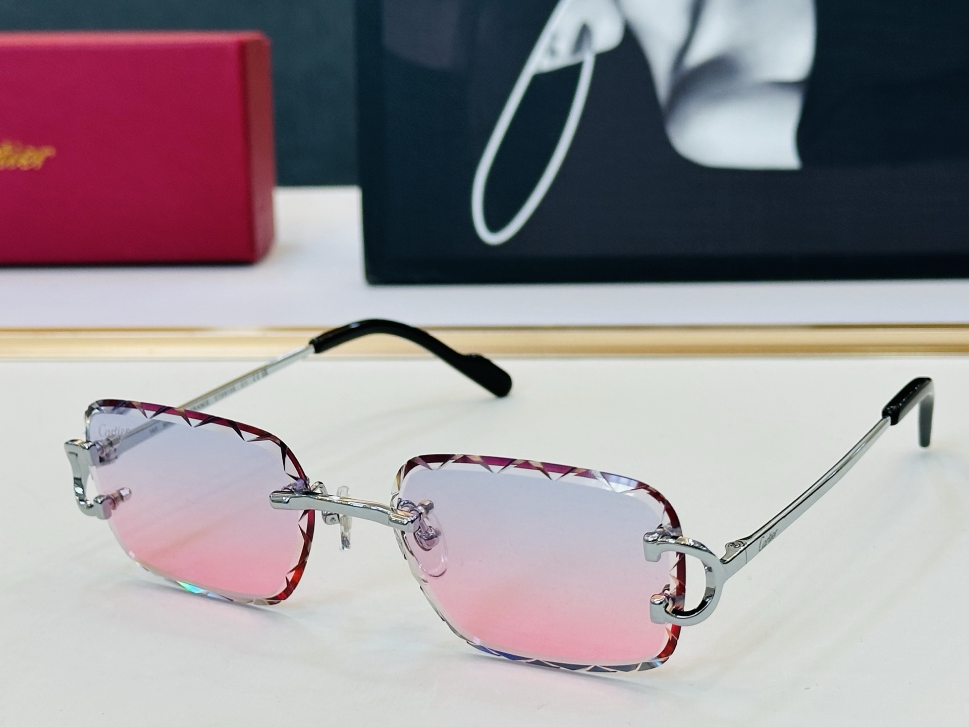 🆕 原版Cartie* 卡家 官网经典款 太阳镜 CT0910S Size：56口17-140 电镀工艺