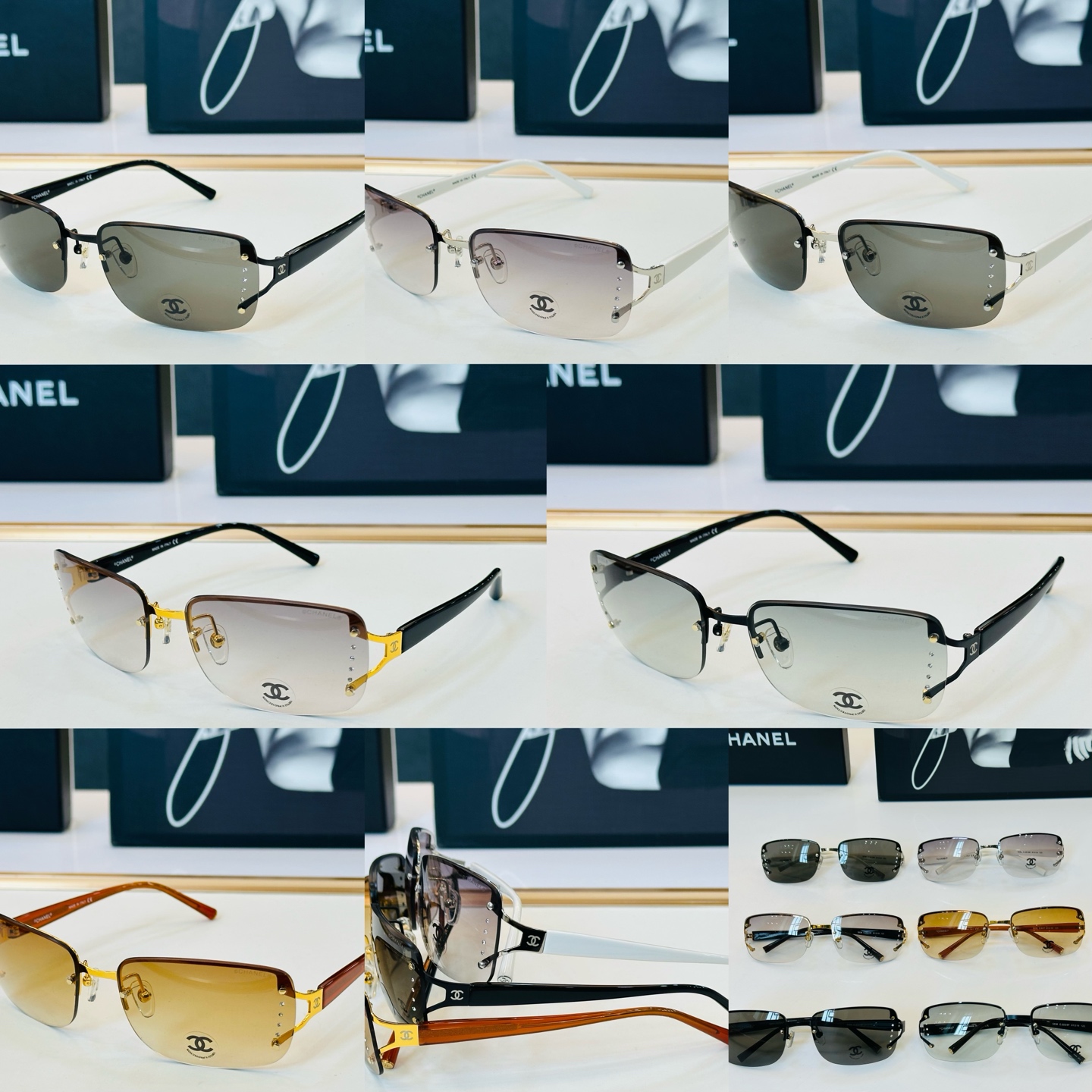 CHANE*香家 CH5038 SIZE：61口19-125 潮流爆款 太阳镜 😍😍高品质 F网红潮款墨