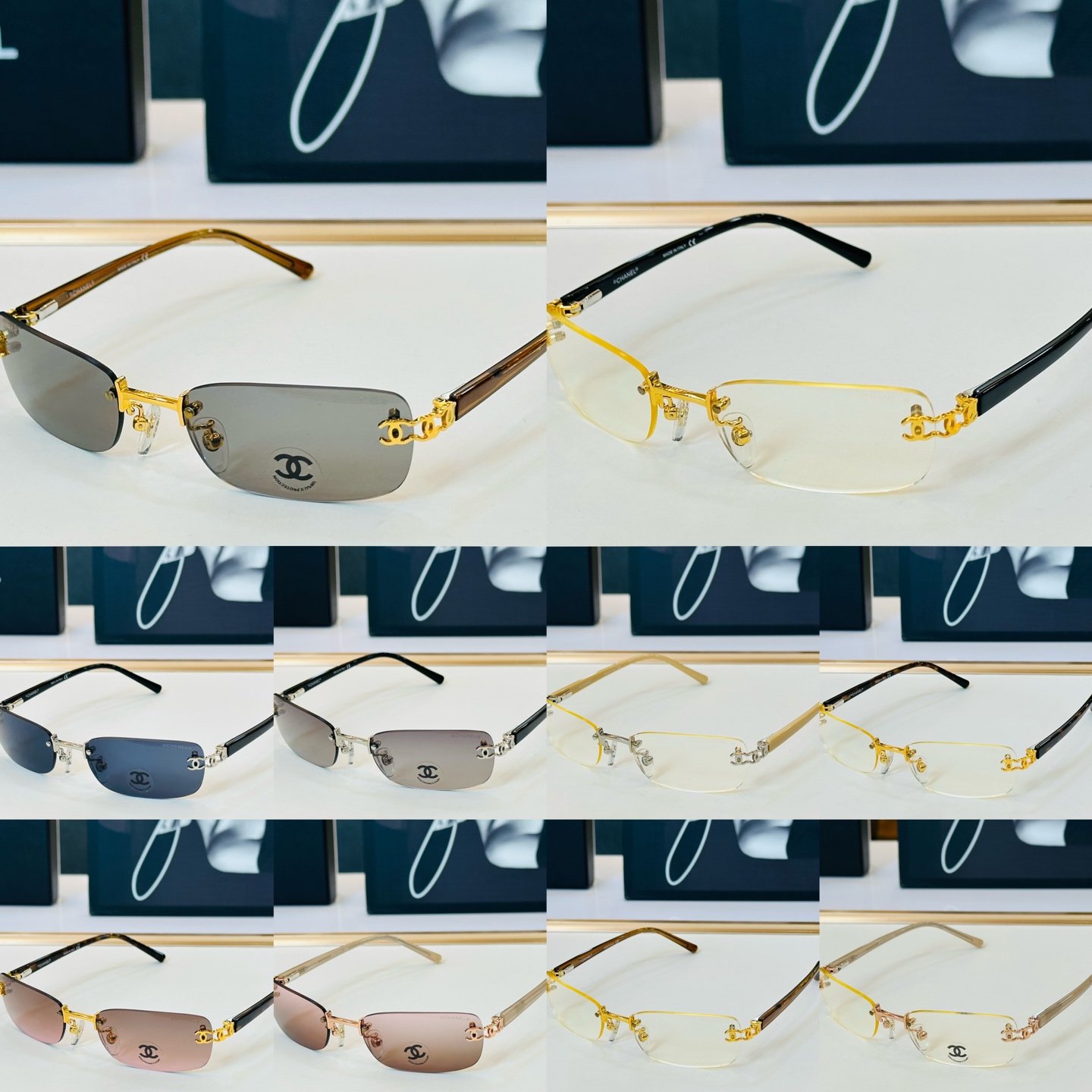 CHANE*香家 CH2026 SIZE：54口19-130 潮流爆款 太阳镜 😍😍高品质 F网红潮款墨