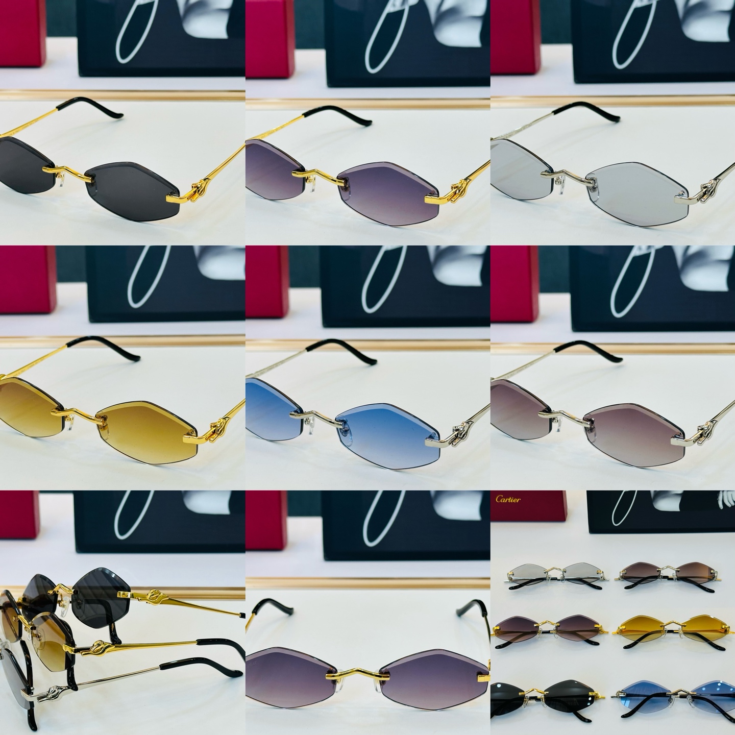 Cartie* 卡家 太阳镜 CT0680S Size：55口19-135 电镀工艺精湛气质十足！C男女