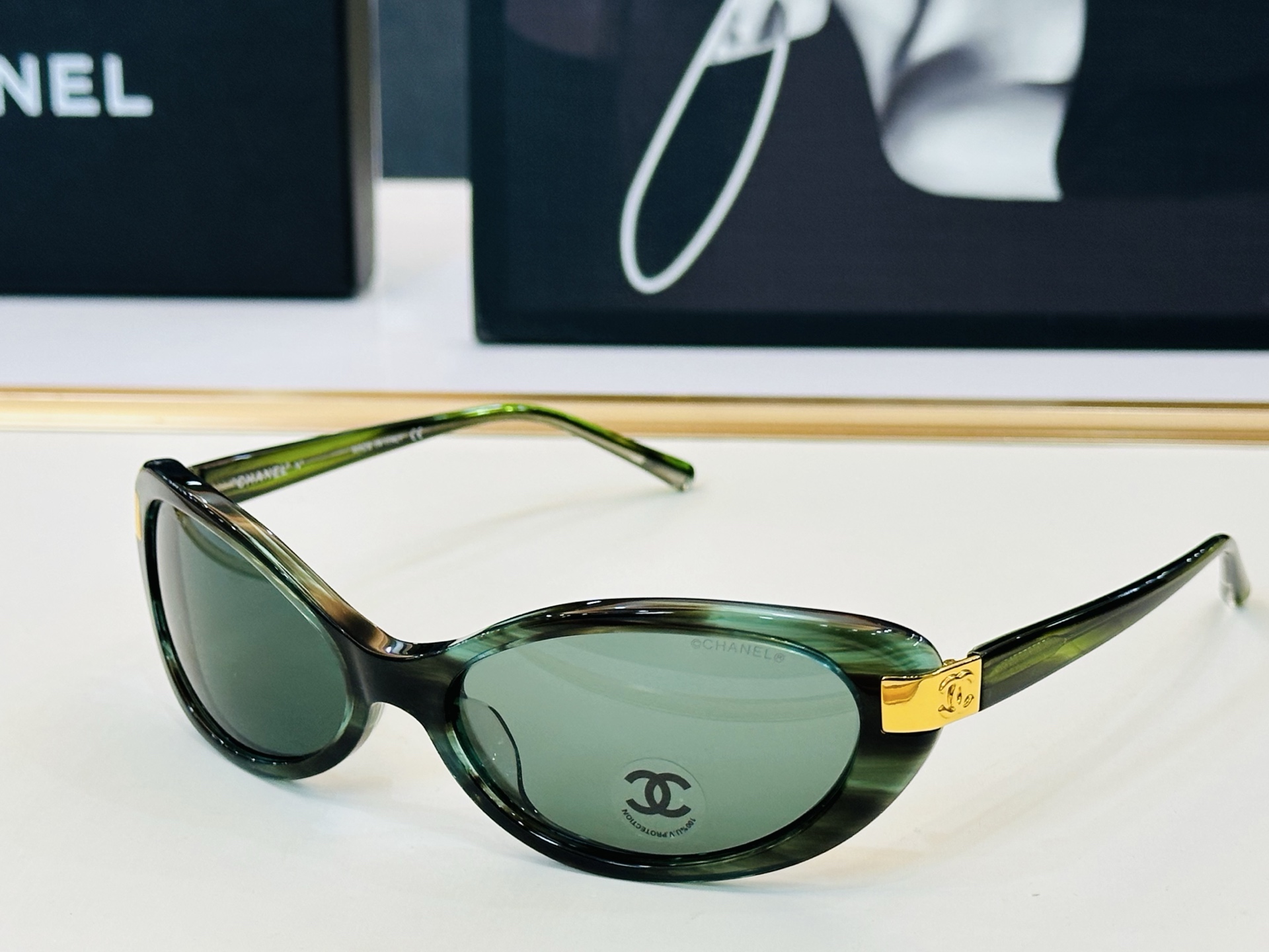 CHANE*香家 CH5027 SIZE：59口17-120 潮流爆款 太阳镜 😍😍高品质 F网红潮款墨