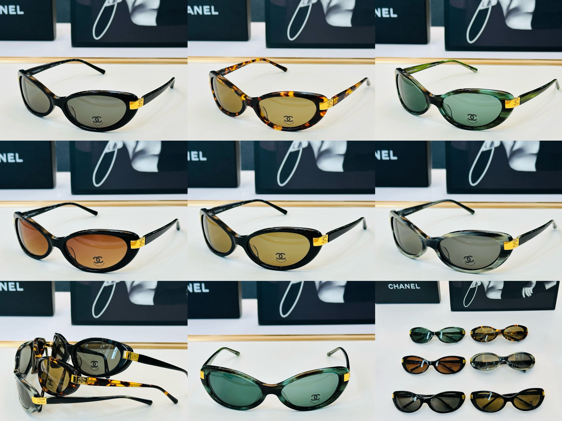 CHANE*香家 CH5027 SIZE：59口17-120 潮流爆款 太阳镜 😍😍高品质 F网红潮款墨