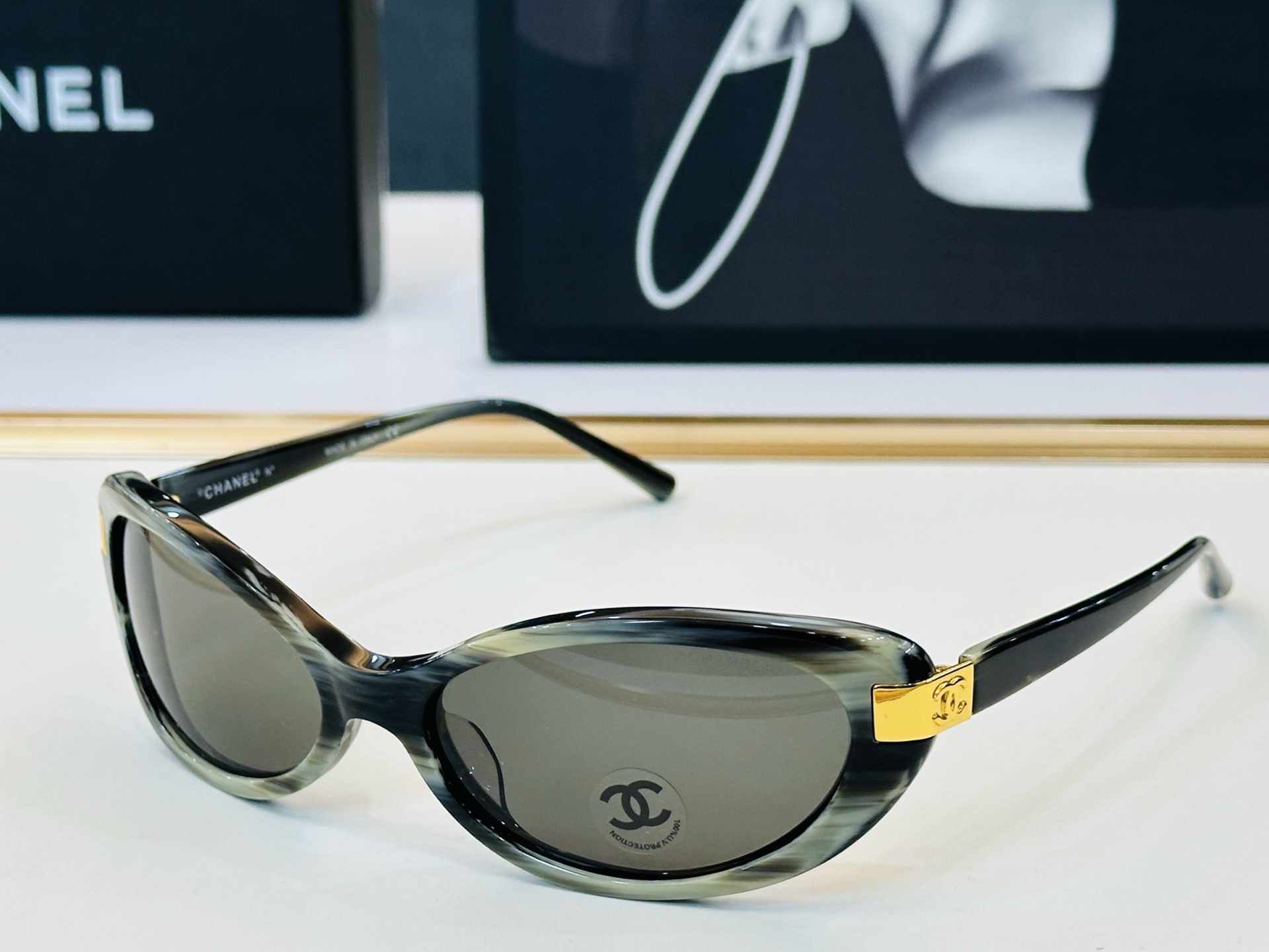 CHANE*香家 CH5027 SIZE：59口17-120 潮流爆款 太阳镜 😍😍高品质 F网红潮款墨