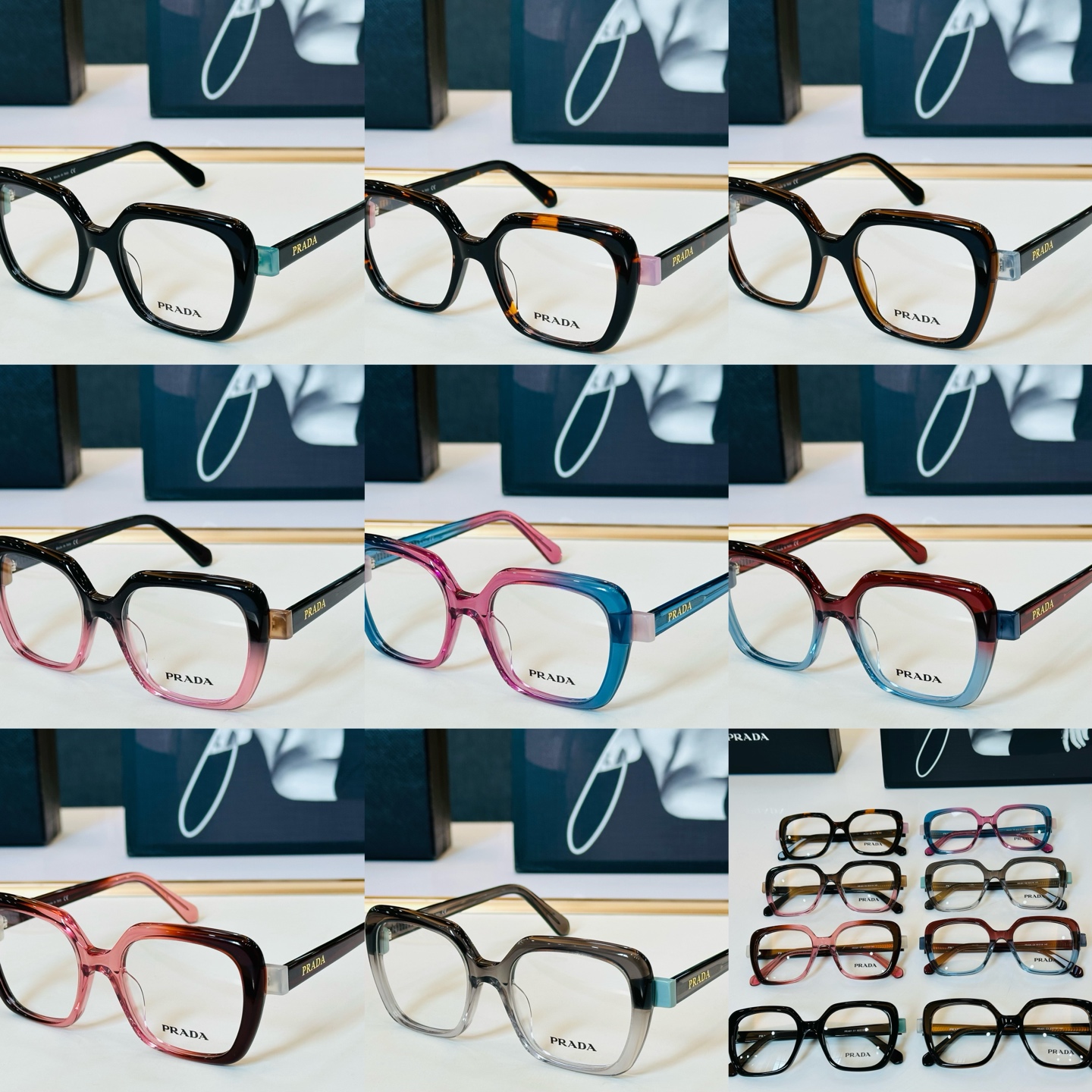 🔺PRAD*🔻普家 PRA01 Size：53口19-145 眼镜系列堪称精湛制作 彰显独特个 Z最新推