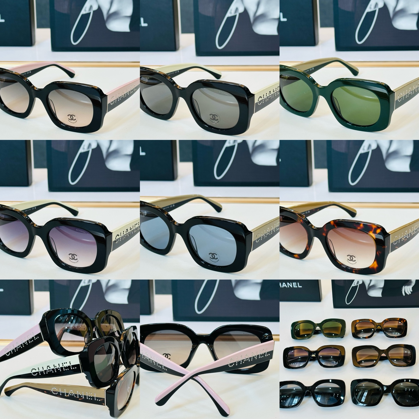 CHANE*香家 CH5563B SIZE：53口21-140 潮流爆款 太阳镜 😍😍高品质 F网红潮款