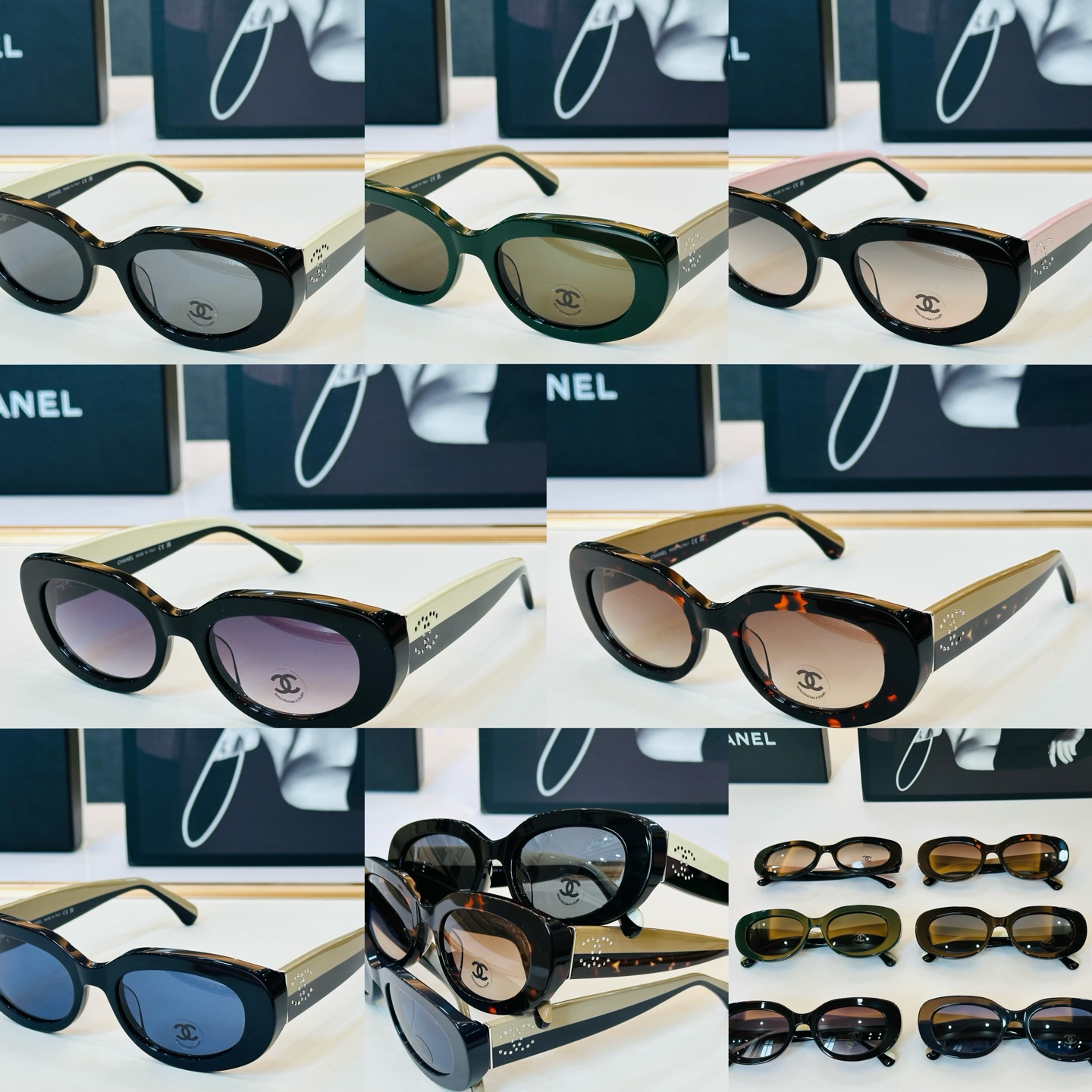 CHANE*香家 CH5562B SIZE：53口19-140 潮流爆款 太阳镜 😍😍高品质 F网红潮款