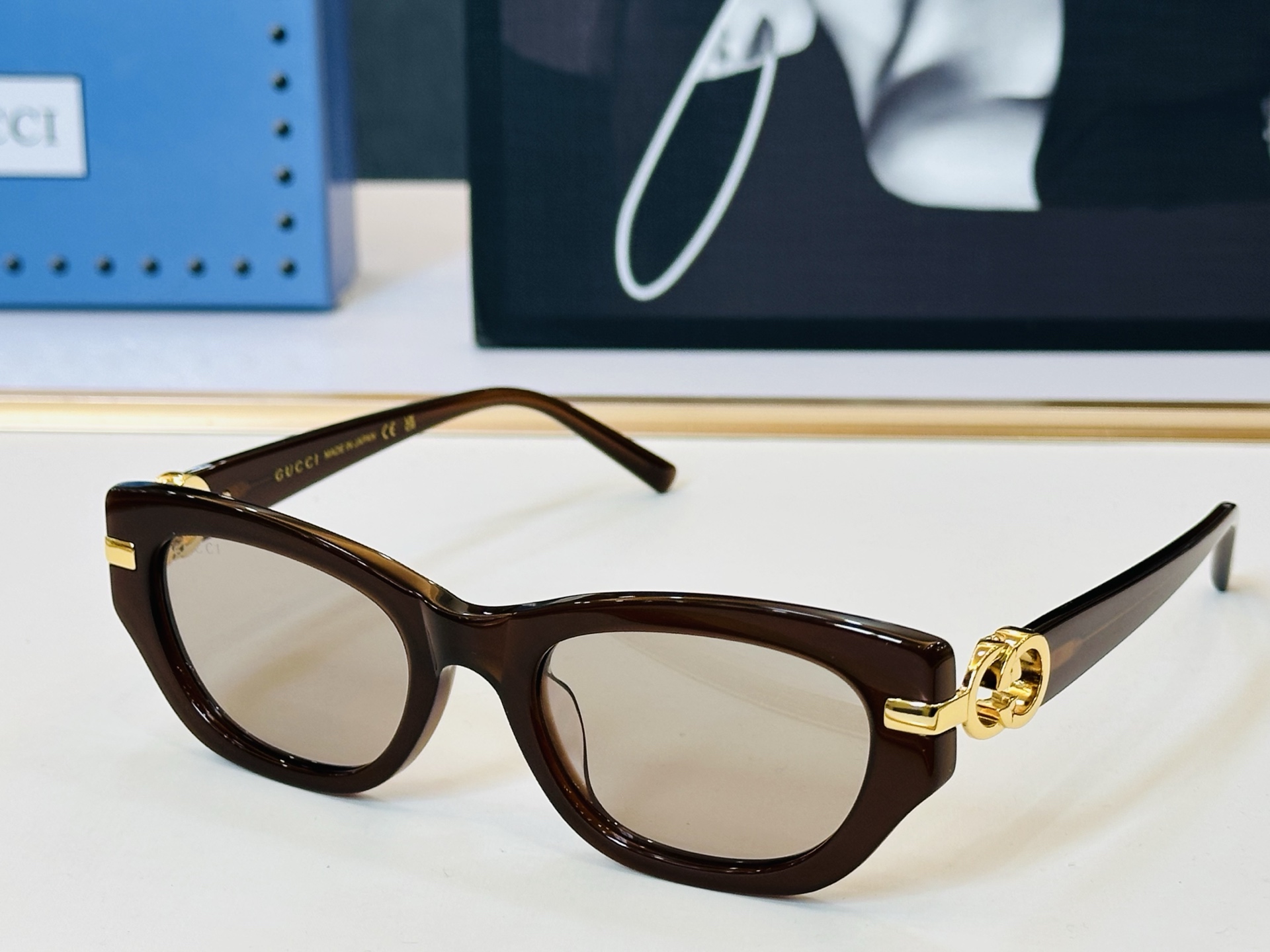 GUCC* 古家 GG2155S 🐝🐝系列 Size：53口20-145 🍁🍁q 超绝品质 太阳镜 。