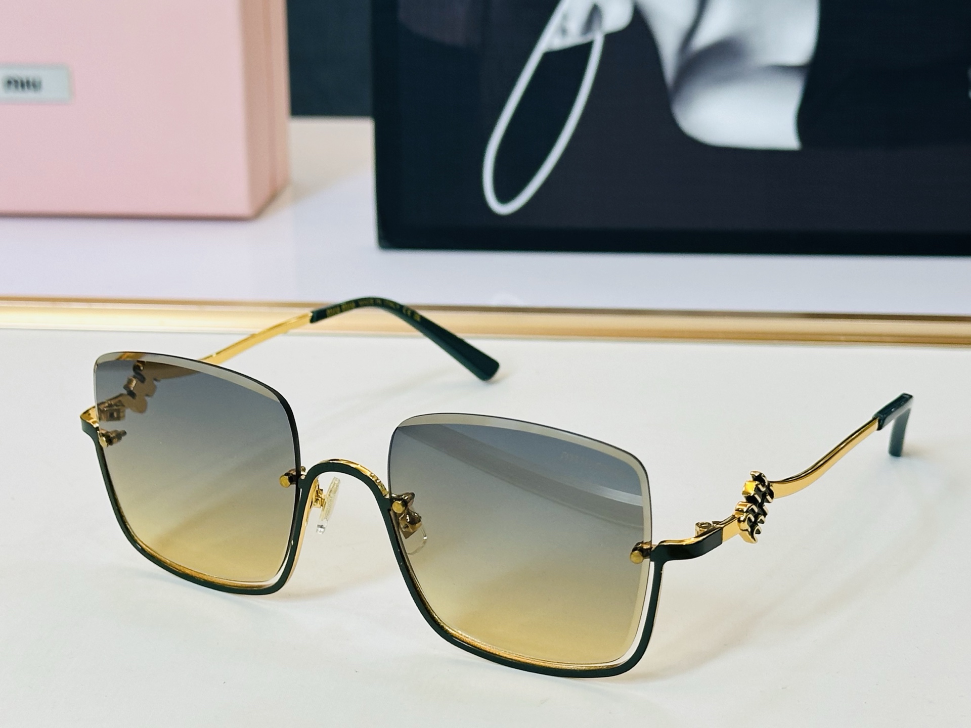 谬家 MU72W Size：54口21-142 女士太阳眼镜 [玫瑰][玫瑰] 高档 q时尚墨镜潮人[强