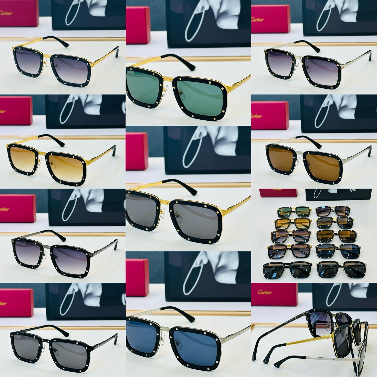 新款 Cartier 卡家 MODEL: CT0577S Size：56口22-145 高品质 品牌标志