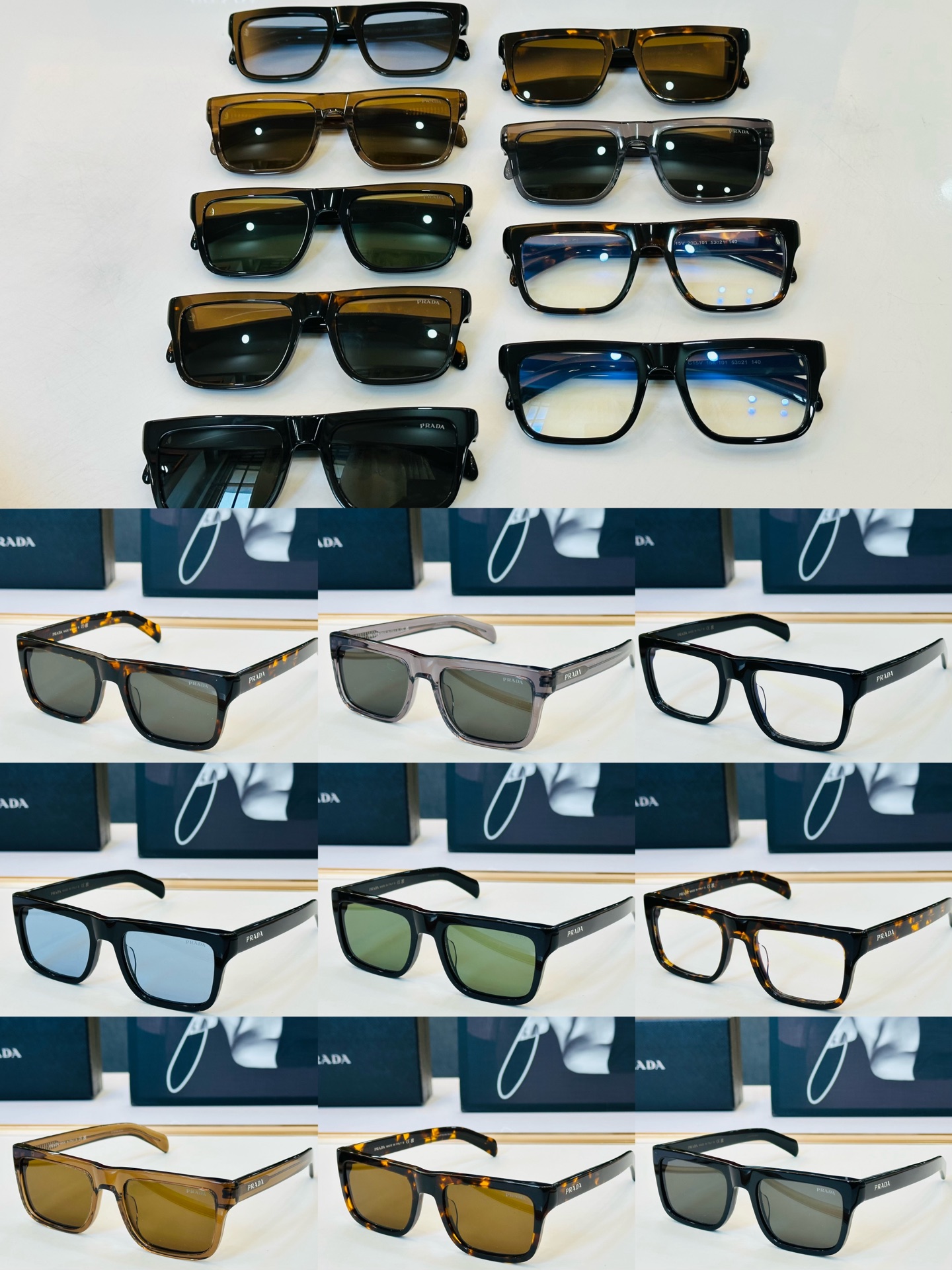 🔺PRAD*🔻普家 SPR C15V Size：53口21-140 眼镜系列堪称精湛制作 彰显独特个 Y