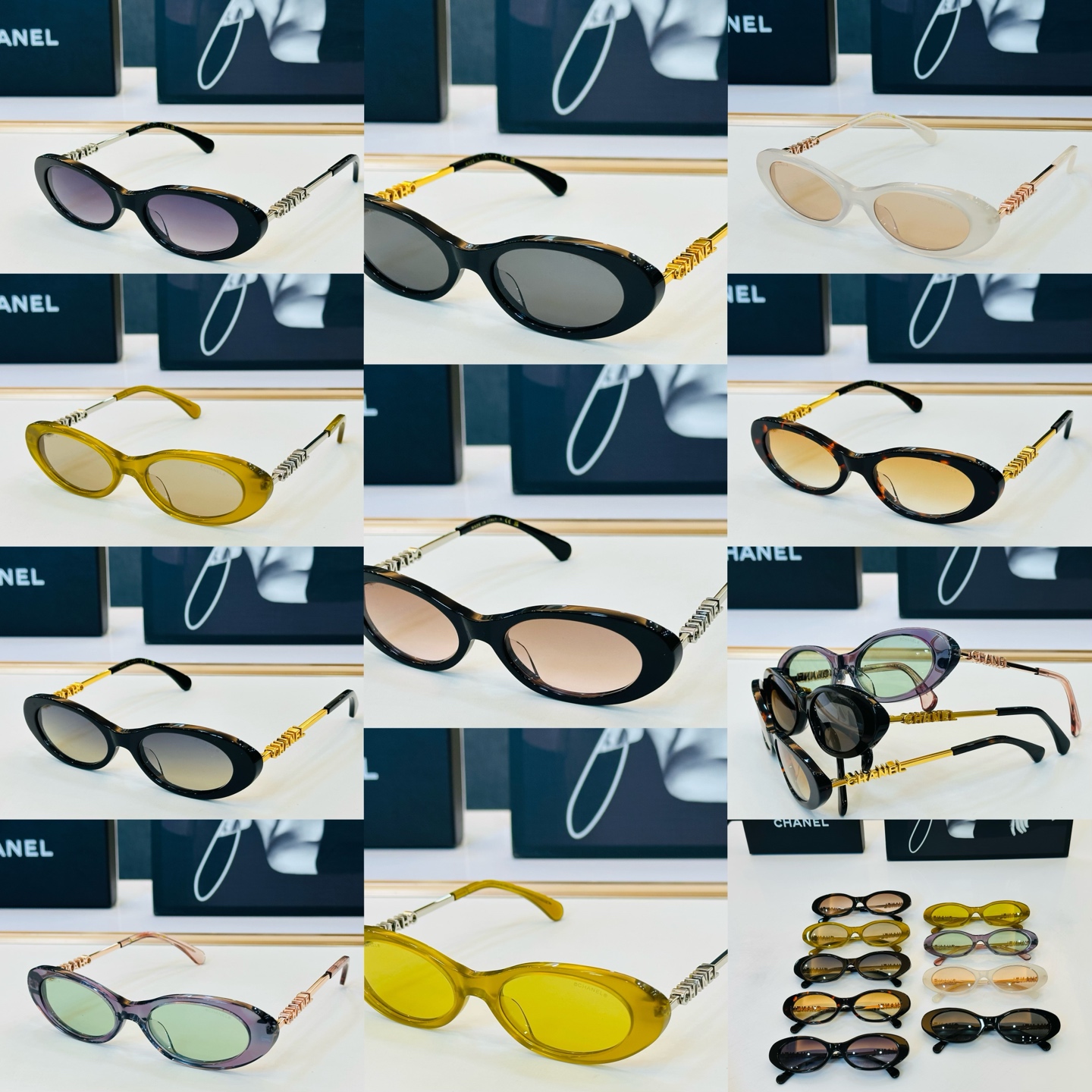 CHANE*香家 CH5565S SIZE：54口17-140 潮流爆款 太阳镜 😍😍高品质 F网红潮款