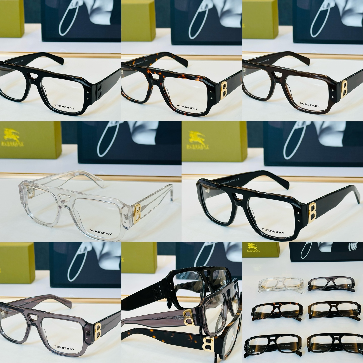 新款 BURBERR*🔻巴家 BE2408 百搭镜架Size：55口18-145 🌲🌲🌲板材框 H多色可