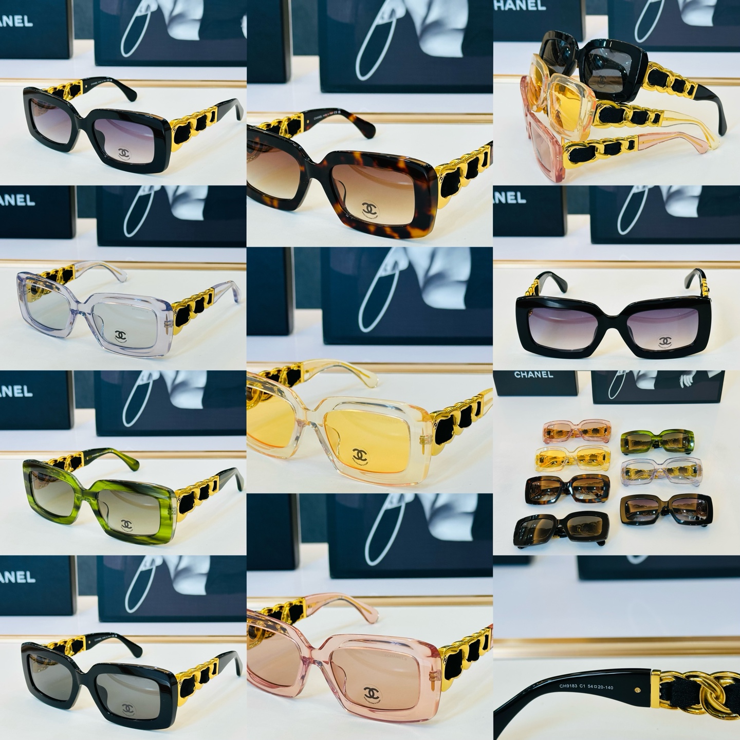 【CHANE*/香家】MODEL:CH9183 size：54口20-140 💅🏻💓F太阳镜