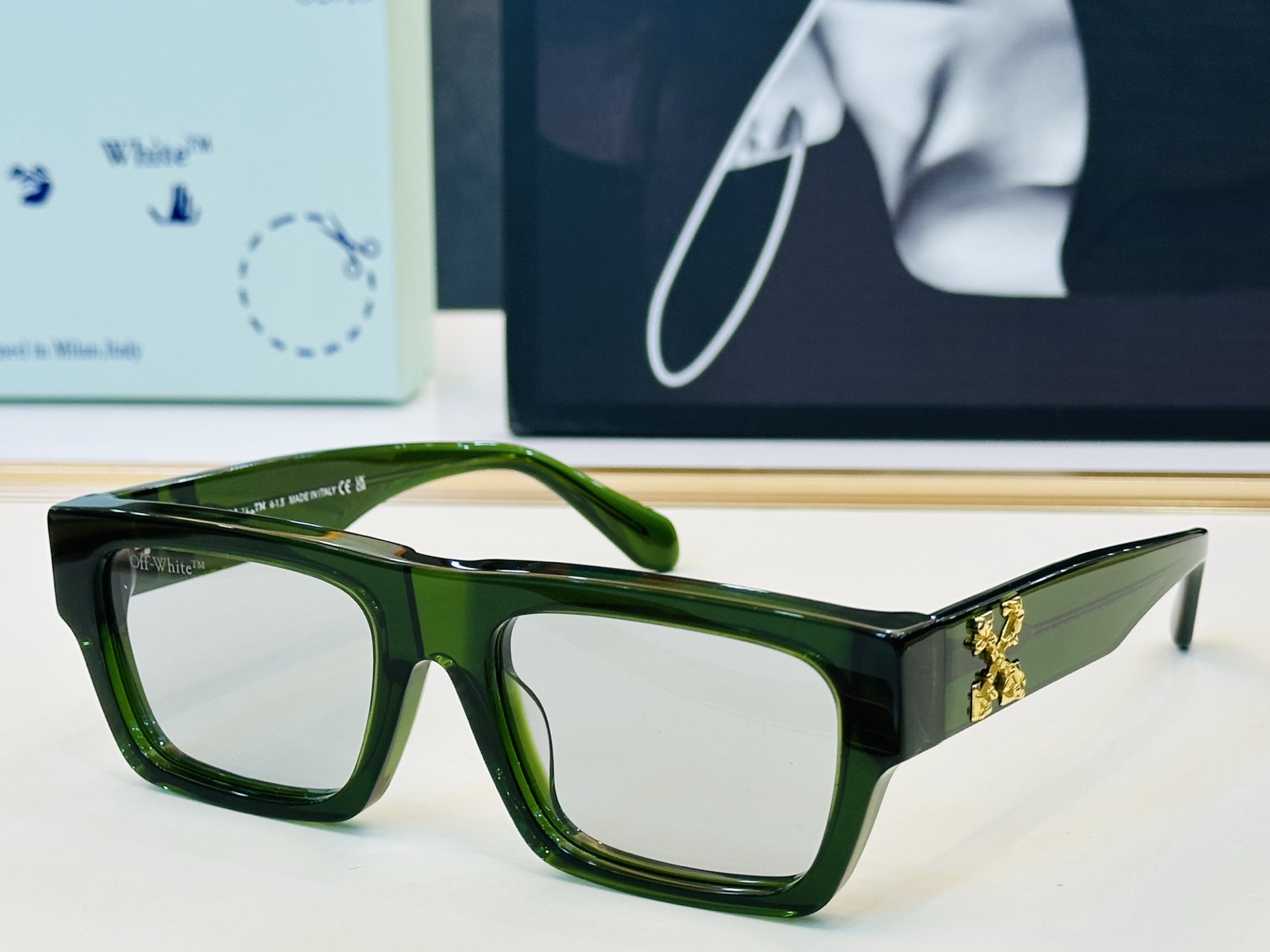 官网款 OFF WHITE MODEL:OERI145 SIZE: 55口19-145 时尚太阳镜 J潮