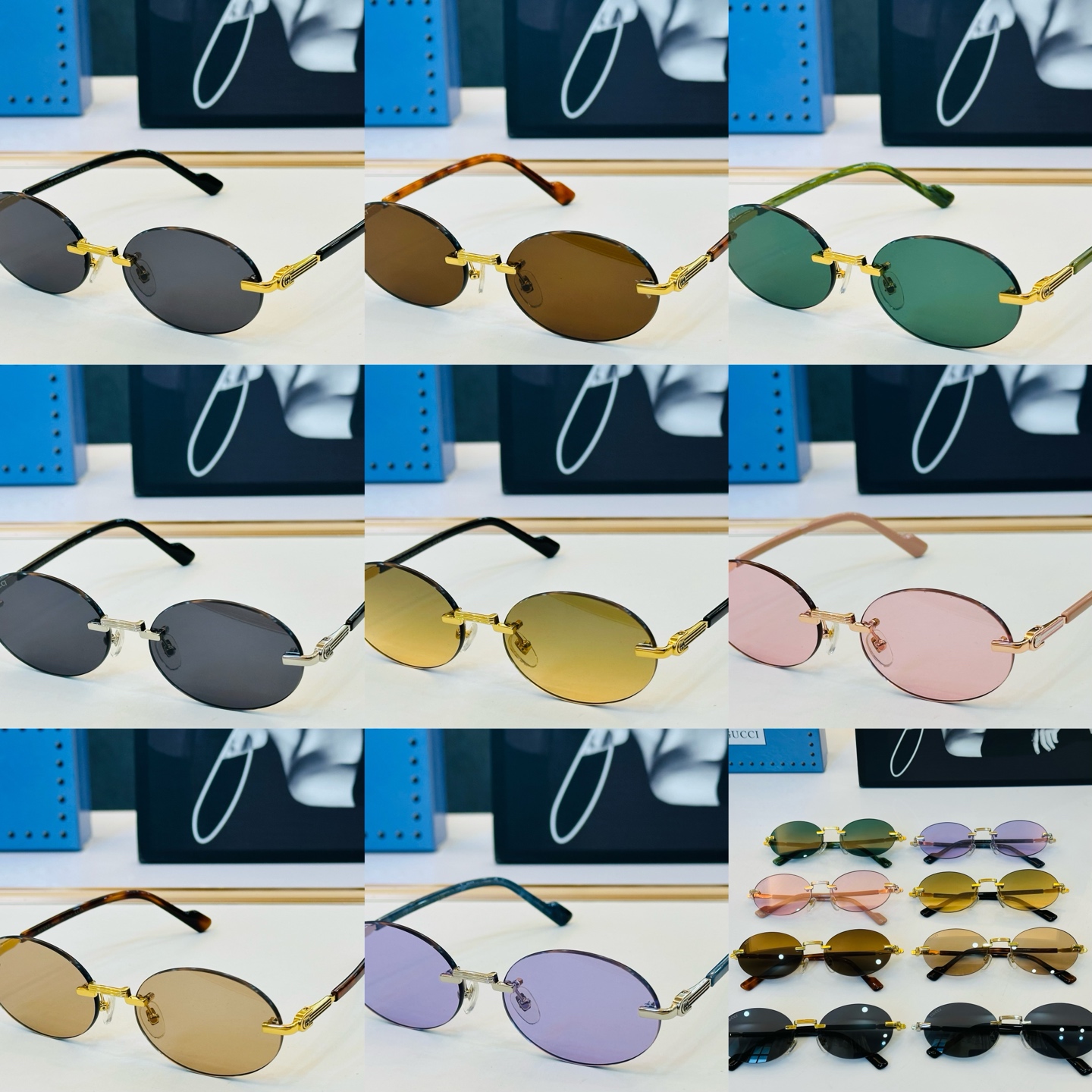 GUCC* 古家 GG1609 🐝🐝系列 Size：57口18-142 🍁🍁J超绝品质 太阳镜。