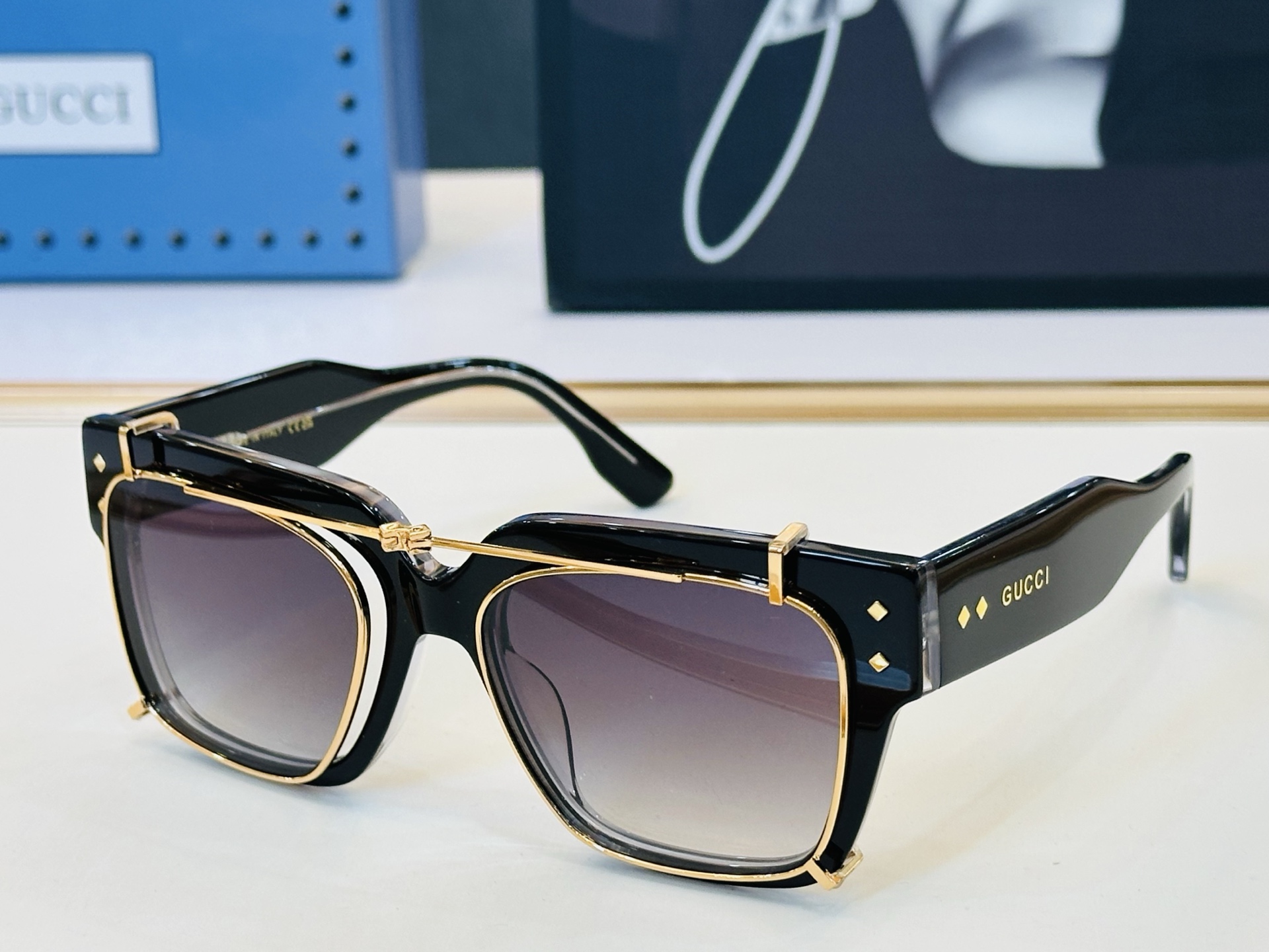 GUCC* 古家 GG1084S 🐝🐝系列 Size：55口18-145 🍁🍁J超绝品质 太阳镜。