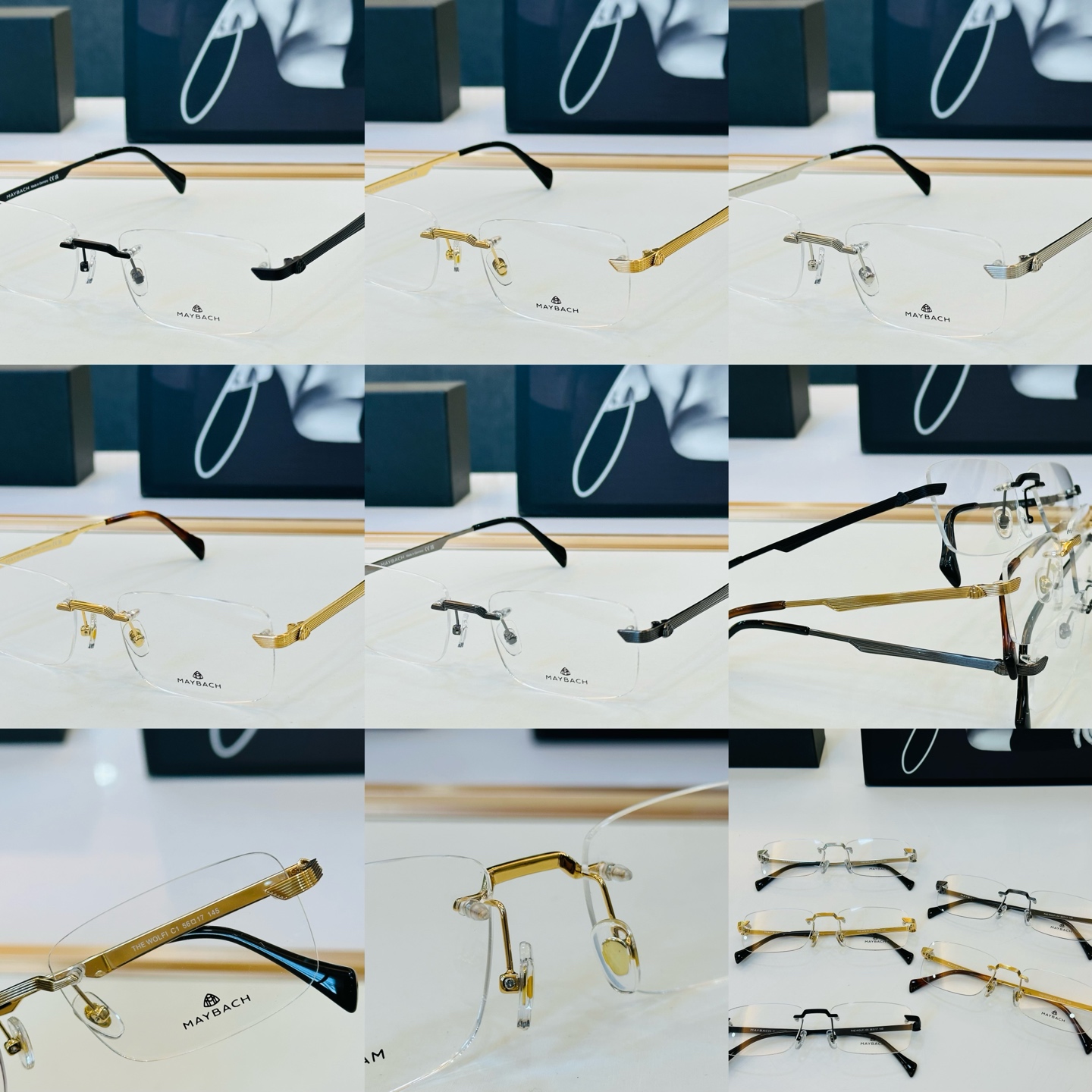 高品质 迈巴赫 🎉🎉做工精美💕💕MAYBAC*H WOLFI Size：56口17-145 Z质感十足👍