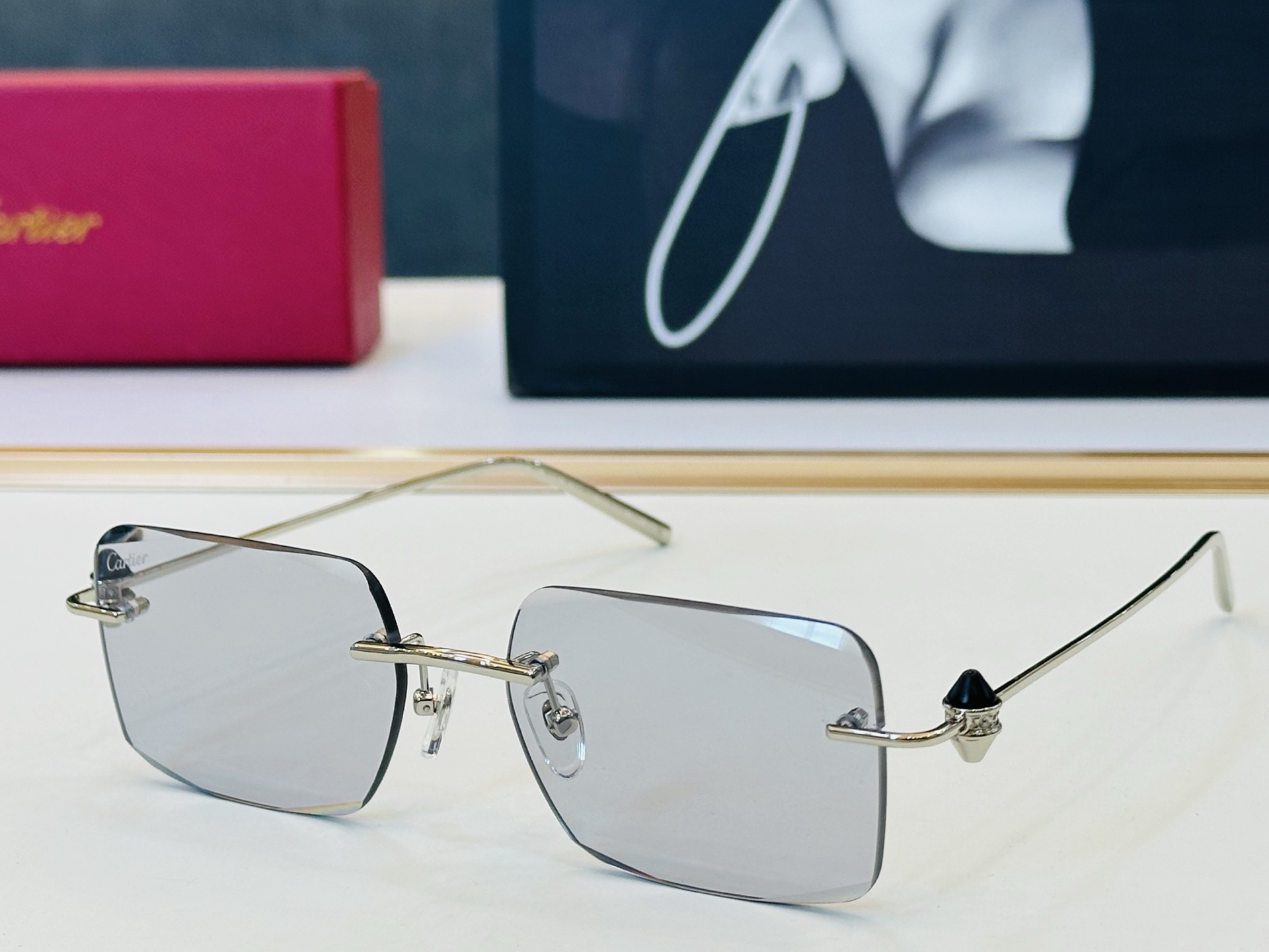 🆕 原版Cartie* 卡家 官网经典款 太阳镜 CT0722S Size：55口17-142 电镀工艺
