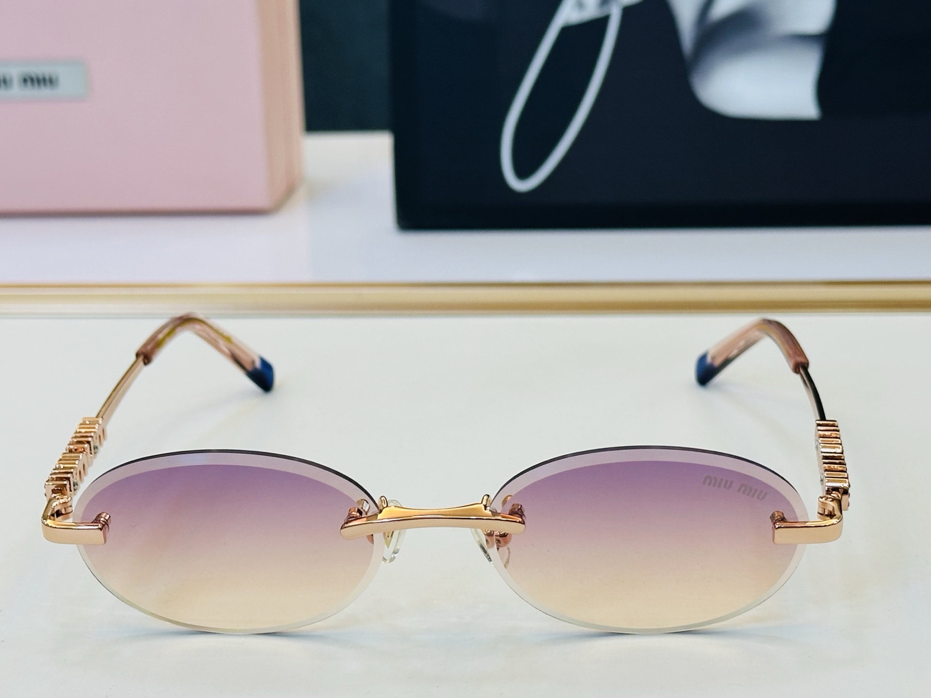 谬家 MU946S Size：56口18-145 女士太阳眼镜 [玫瑰][玫瑰] 高档 XL时尚墨镜潮人