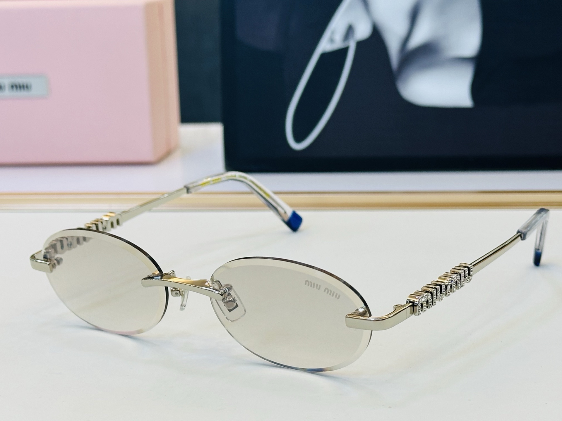 谬家 MU946S Size：56口18-145 女士太阳眼镜 [玫瑰][玫瑰] 高档 XL时尚墨镜潮人