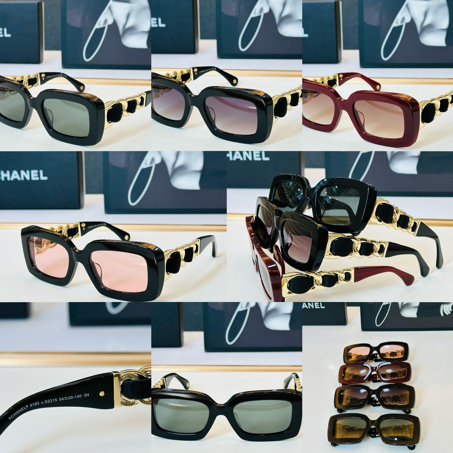 【CHANE*/香家】MODEL:CH9183 size：54口20-140 💅🏻💓W太阳镜