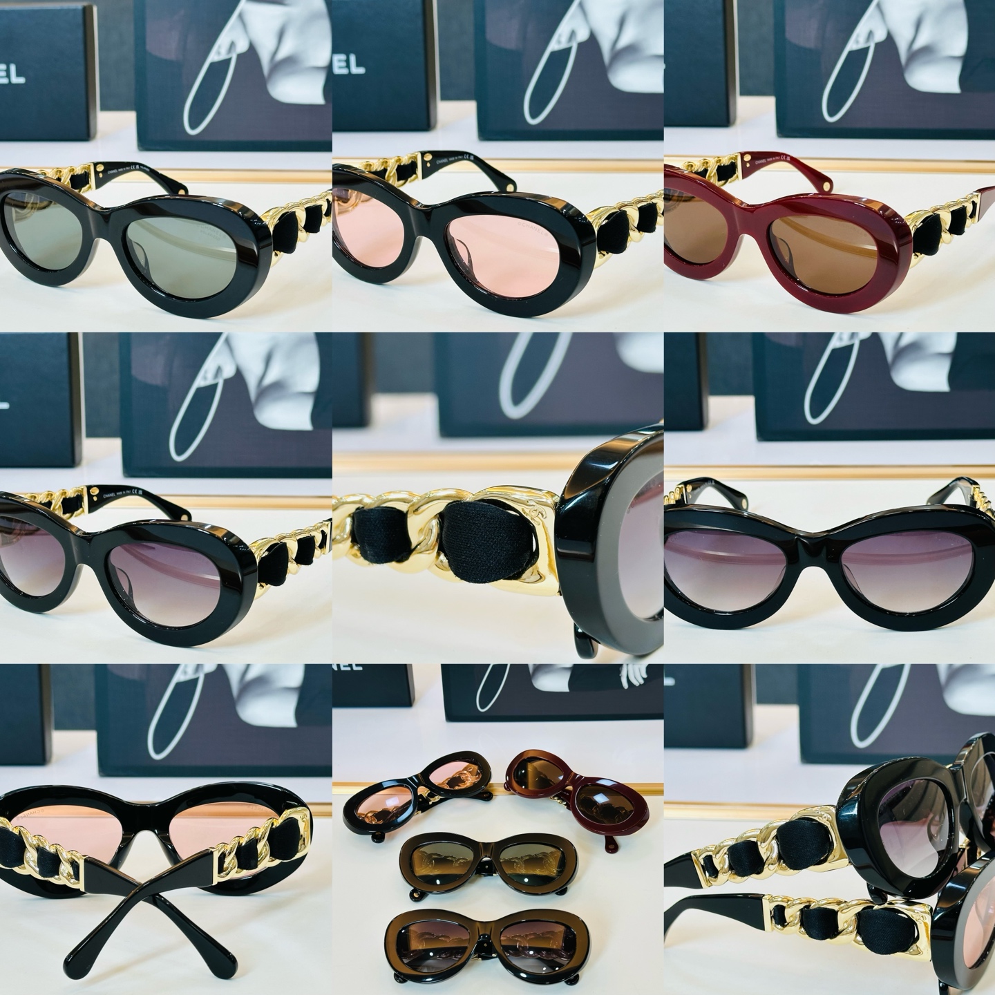 【CHANE*/香家】MODEL:CH9182 size：54口20-140 💅🏻💓W太阳镜