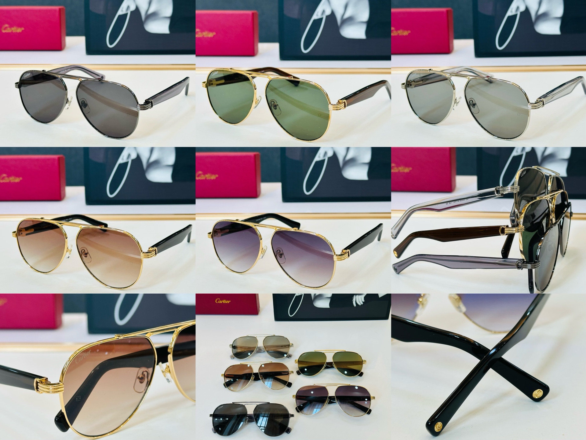 Cartie* 卡家 太阳镜 CT0519S Size：57口18-145电镀工艺精湛气质十足！CC男女