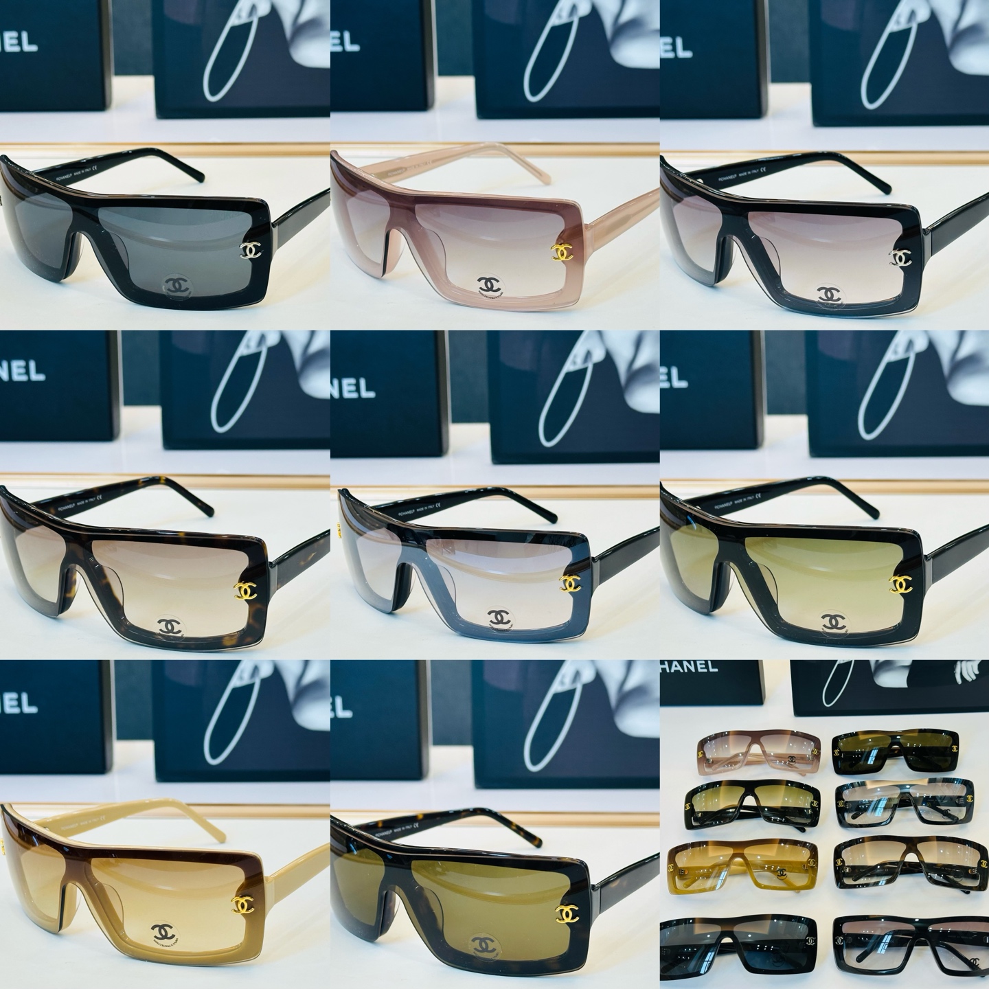 CHANE*香家 CH5507 SIZE：52口21-140 潮流爆款 太阳镜 😍😍高品质 F网红潮款墨