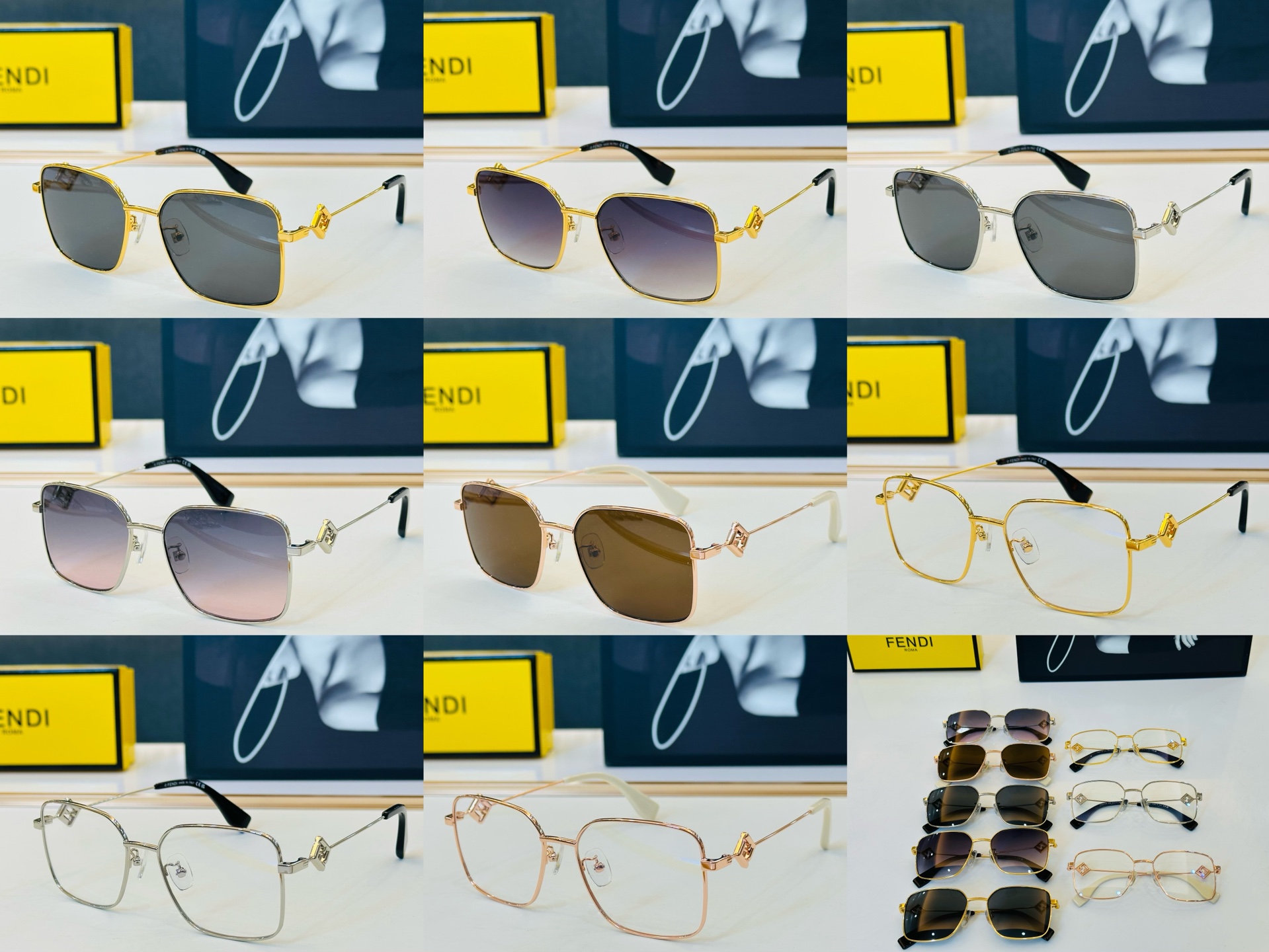 FEND* 芬家 FE50110 Size：53口17-145 👍👍标新立异 👄👄F 适合各种脸型