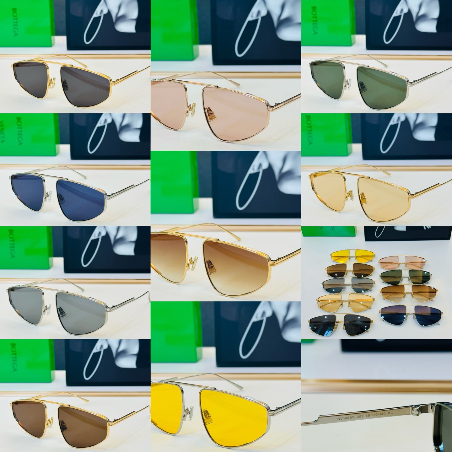 宝缇嘉 BV1466S Size：59口19-140 实物更美 💕细节全部实拍展示wen 微笑] 香艳靓