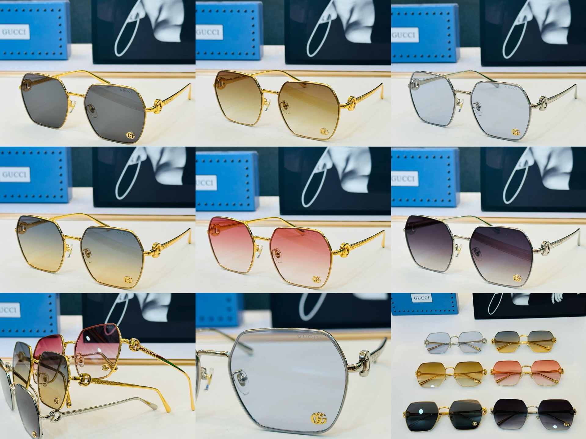 GUCC* 古家 GG1551S 🐝🐝系列 Size：60口18-145 🍁🍁G超绝品质 太阳镜。