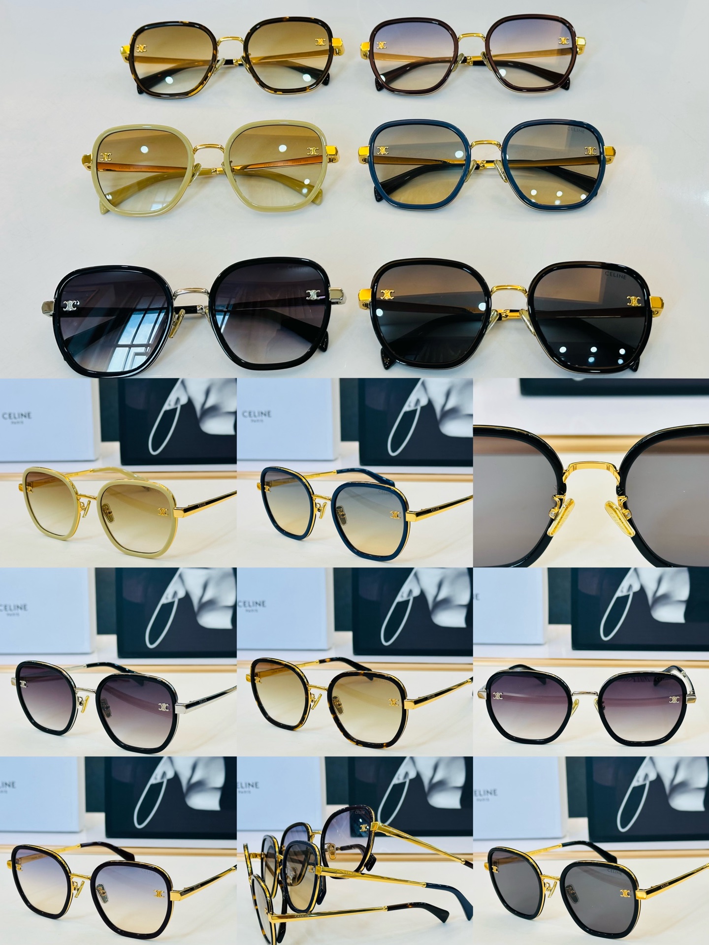 【CELINE】赛琳 CL42128U Size：55口22-145 一直热销的款式 欧美风 光泽度好 