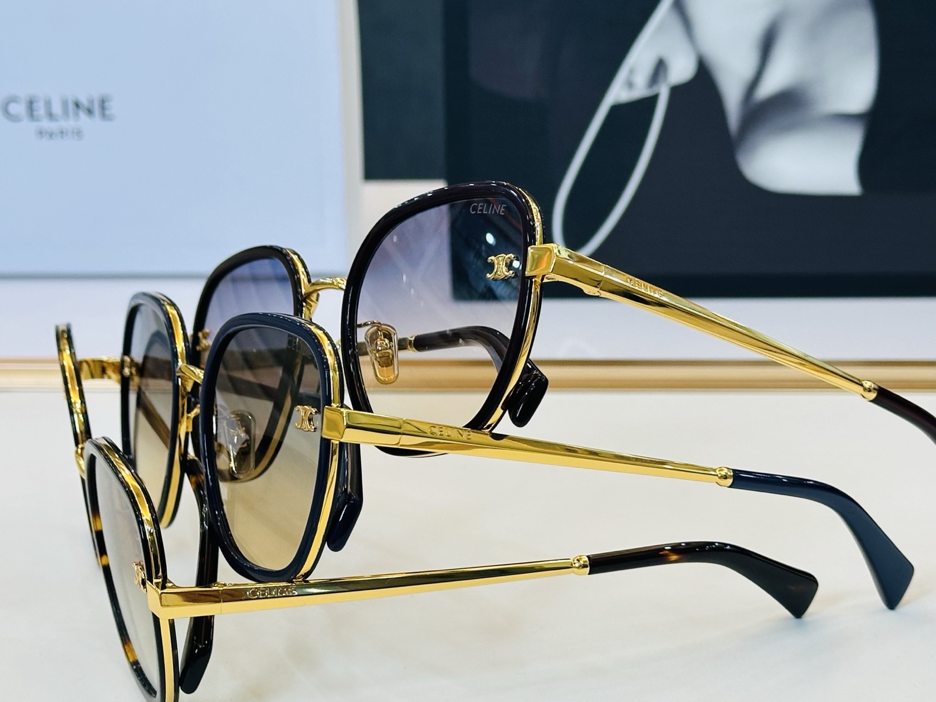 【CELINE】赛琳 CL42128U Size：55口22-145 一直热销的款式 欧美风 光泽度好 